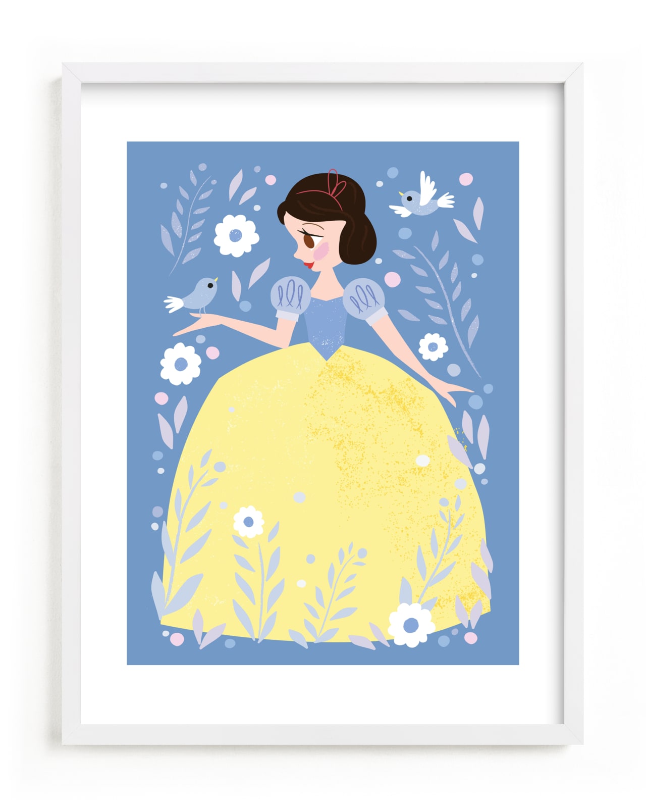 "Disney Enchanted Snow White" - Limited Edition Art Print by Angela Thompson in beautiful frame options and a variety of sizes.