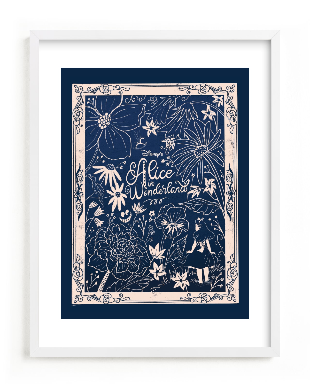 "Disney Art Nouveau Alice In Wonderland" - Limited Edition Art Print by Stefanie Lane in beautiful frame options and a variety of sizes.