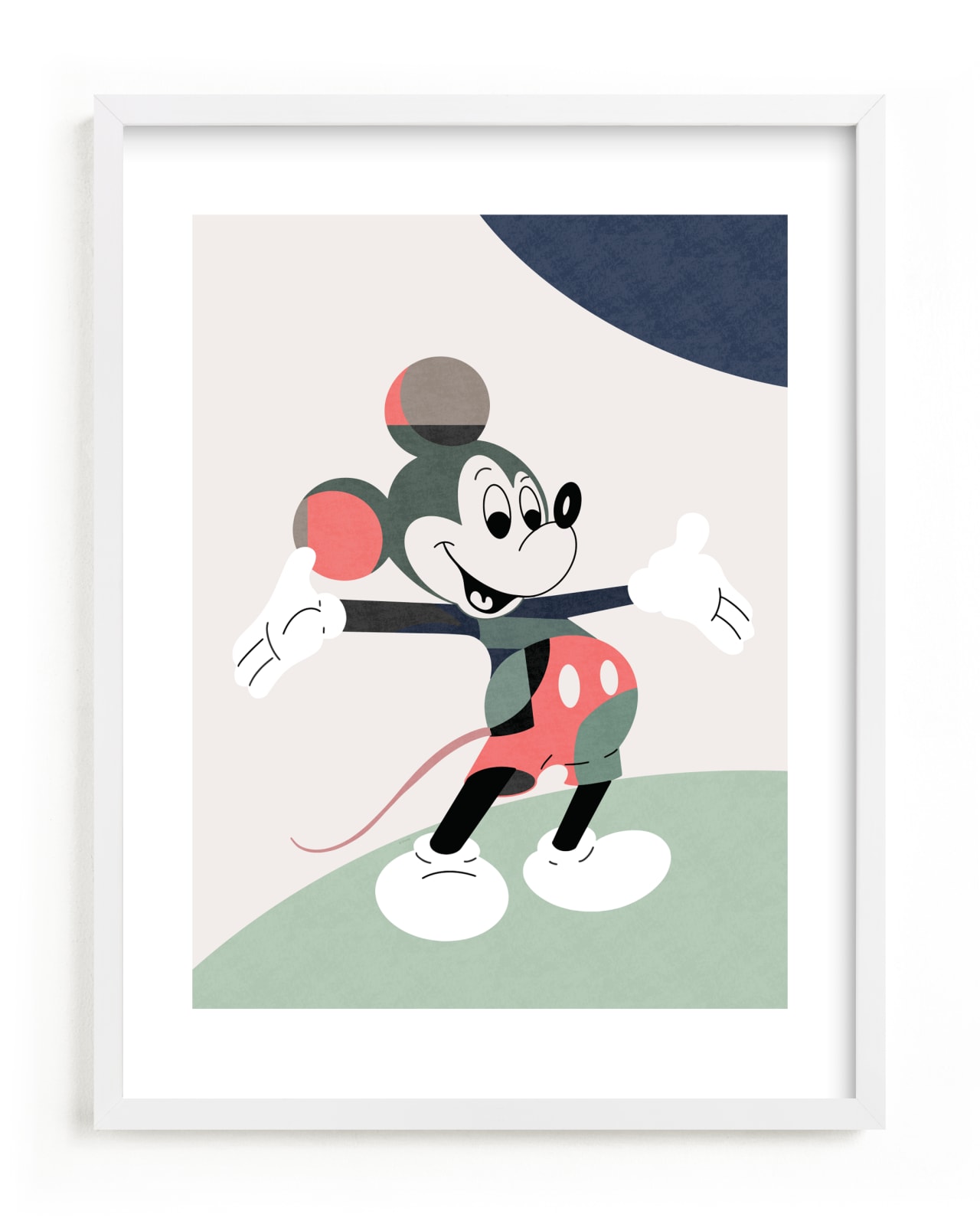 "The One and Only Disney Mickey Mouse" - Limited Edition Art Print by Maja Cunningham in beautiful frame options and a variety of sizes.