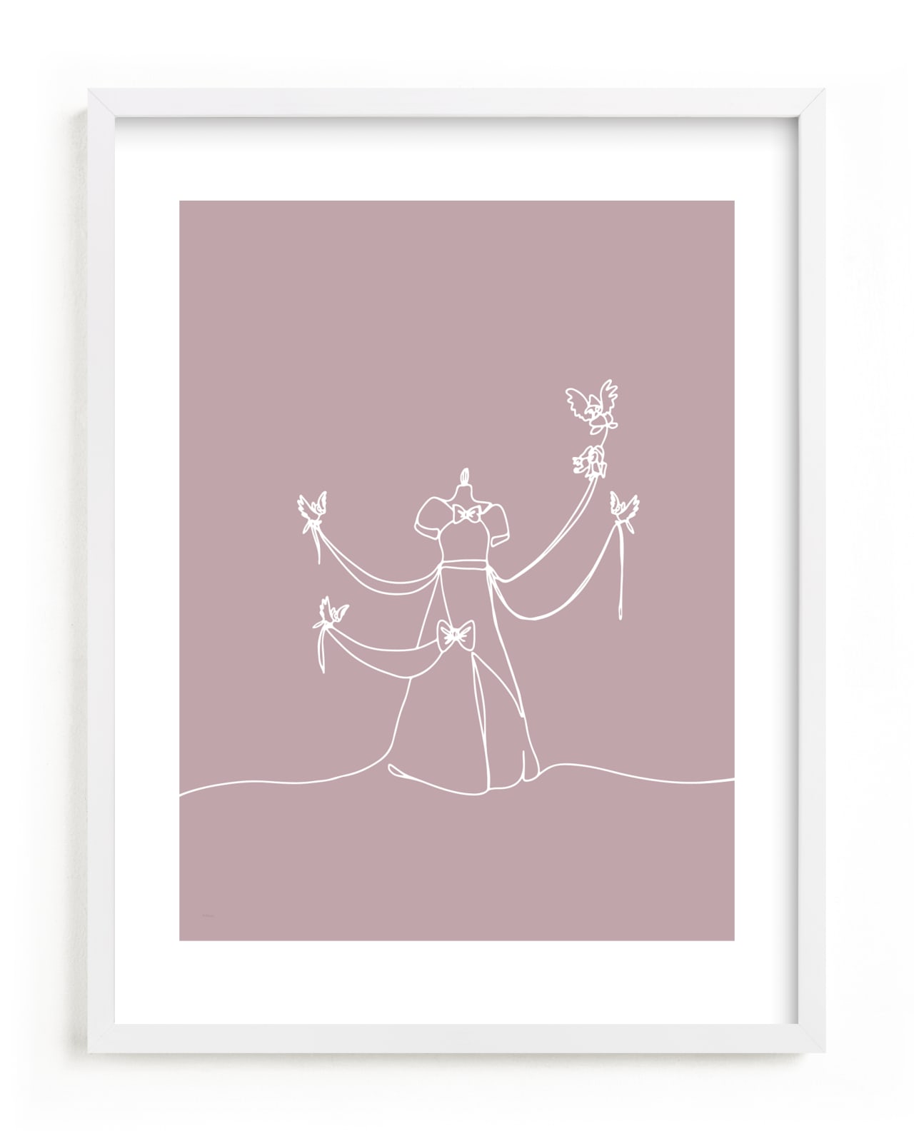 "The Dress from Disney's Cinderella" - Limited Edition Art Print by Britt Mills in beautiful frame options and a variety of sizes.