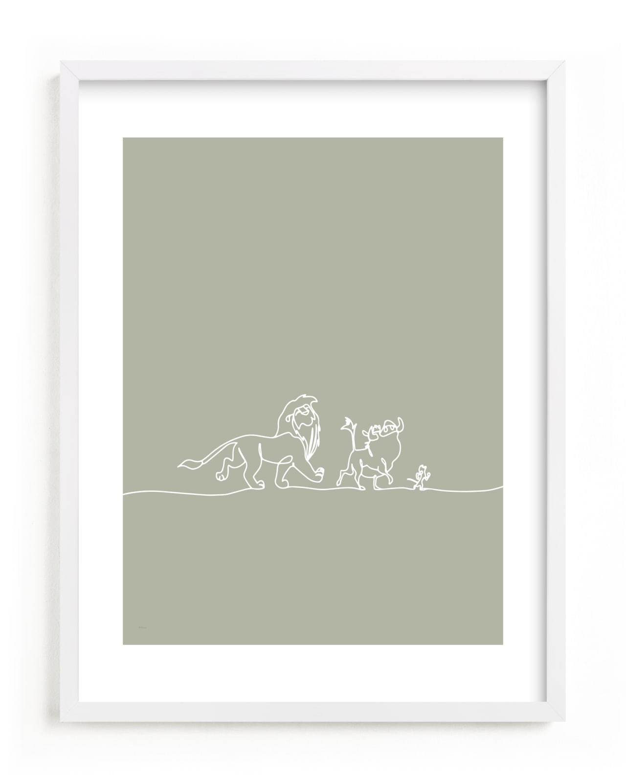 "The Trio from Disney's The Lion King" - Limited Edition Art Print by Britt Mills in beautiful frame options and a variety of sizes.