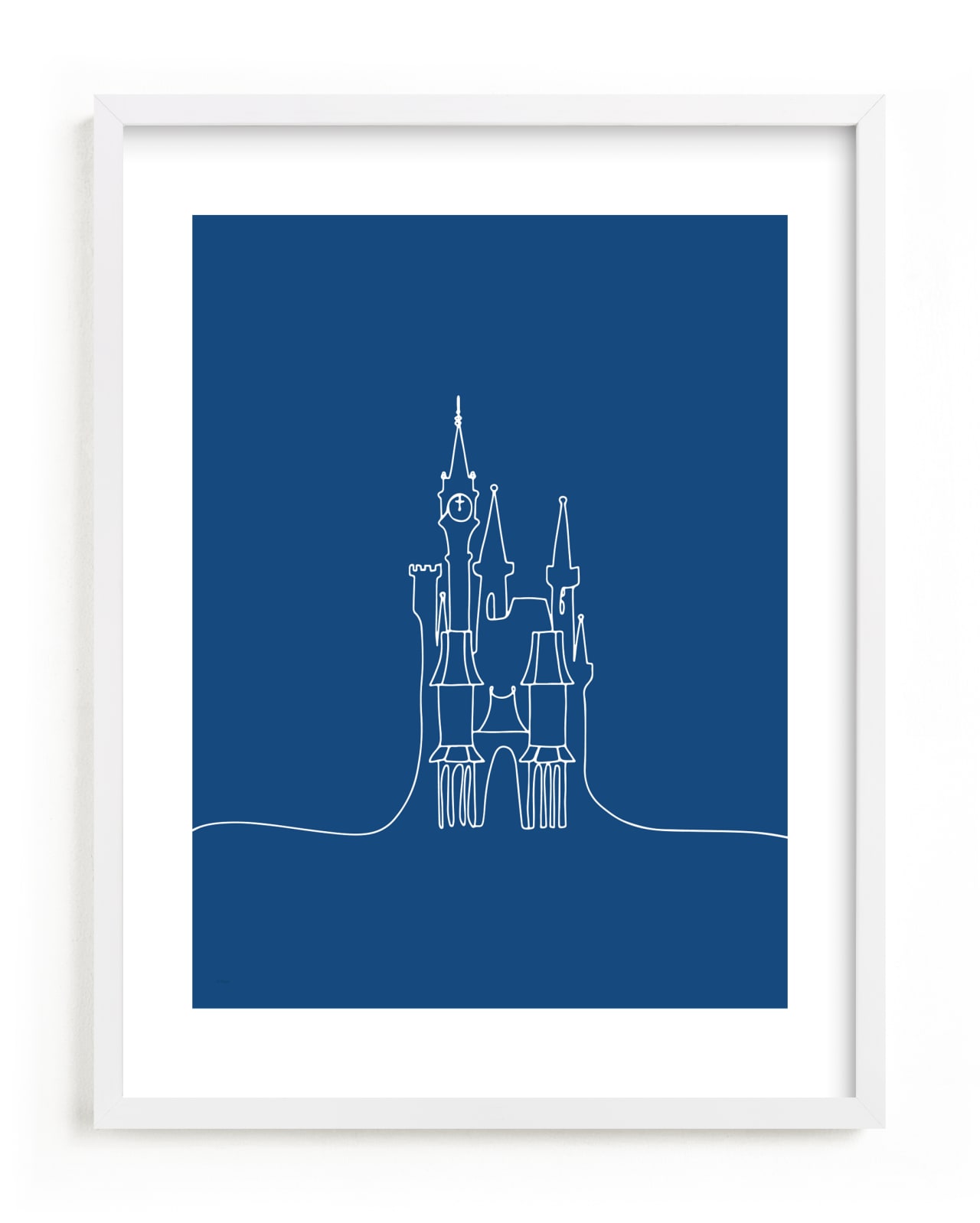 "The Castle from Disney's Cinderella" - Limited Edition Art Print by Britt Mills in beautiful frame options and a variety of sizes.