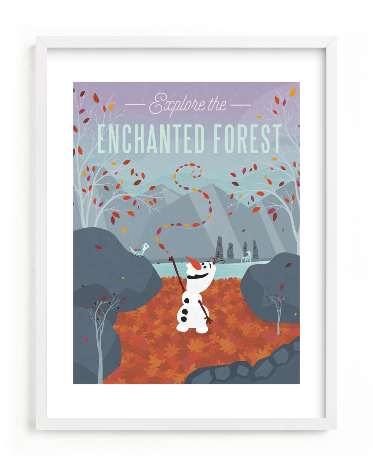 "Disney's Enchanted Forest" - Limited Edition Art Print by Erica Krystek in beautiful frame options and a variety of sizes.