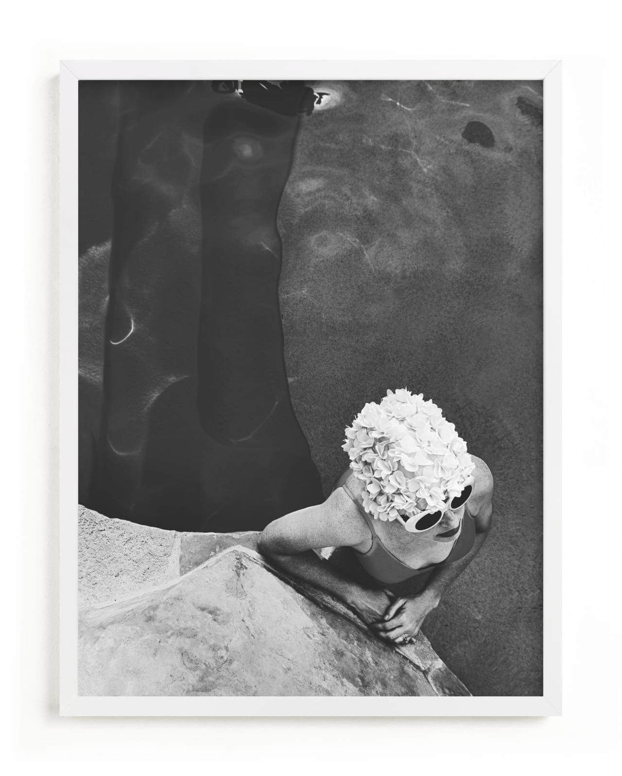 "lady in a swim cap" - Limited Edition Art Print by Alicia Abla in beautiful frame options and a variety of sizes.