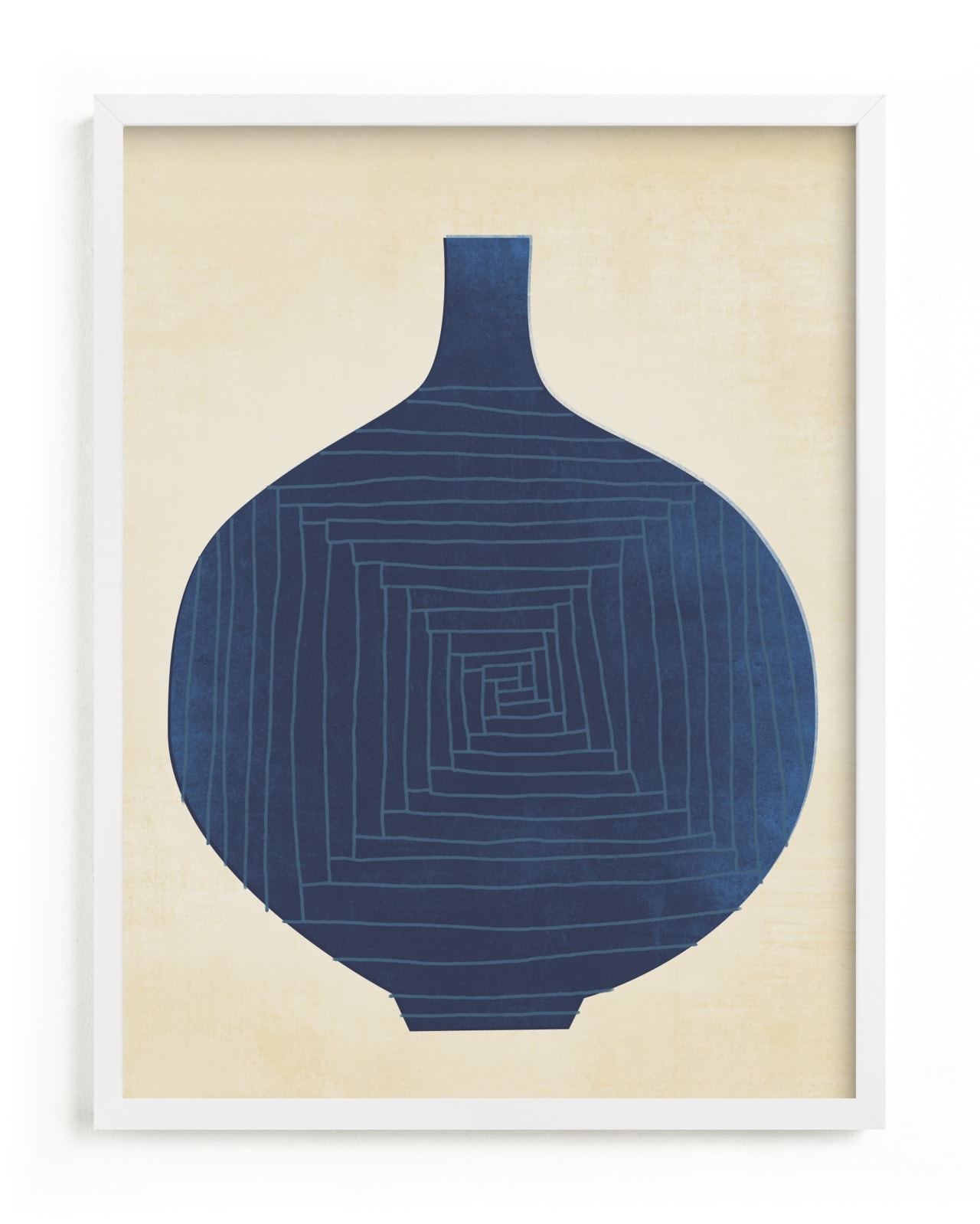 "Vase Study in Blue" - Limited Edition Art Print by Tiny Type Studios in beautiful frame options and a variety of sizes.