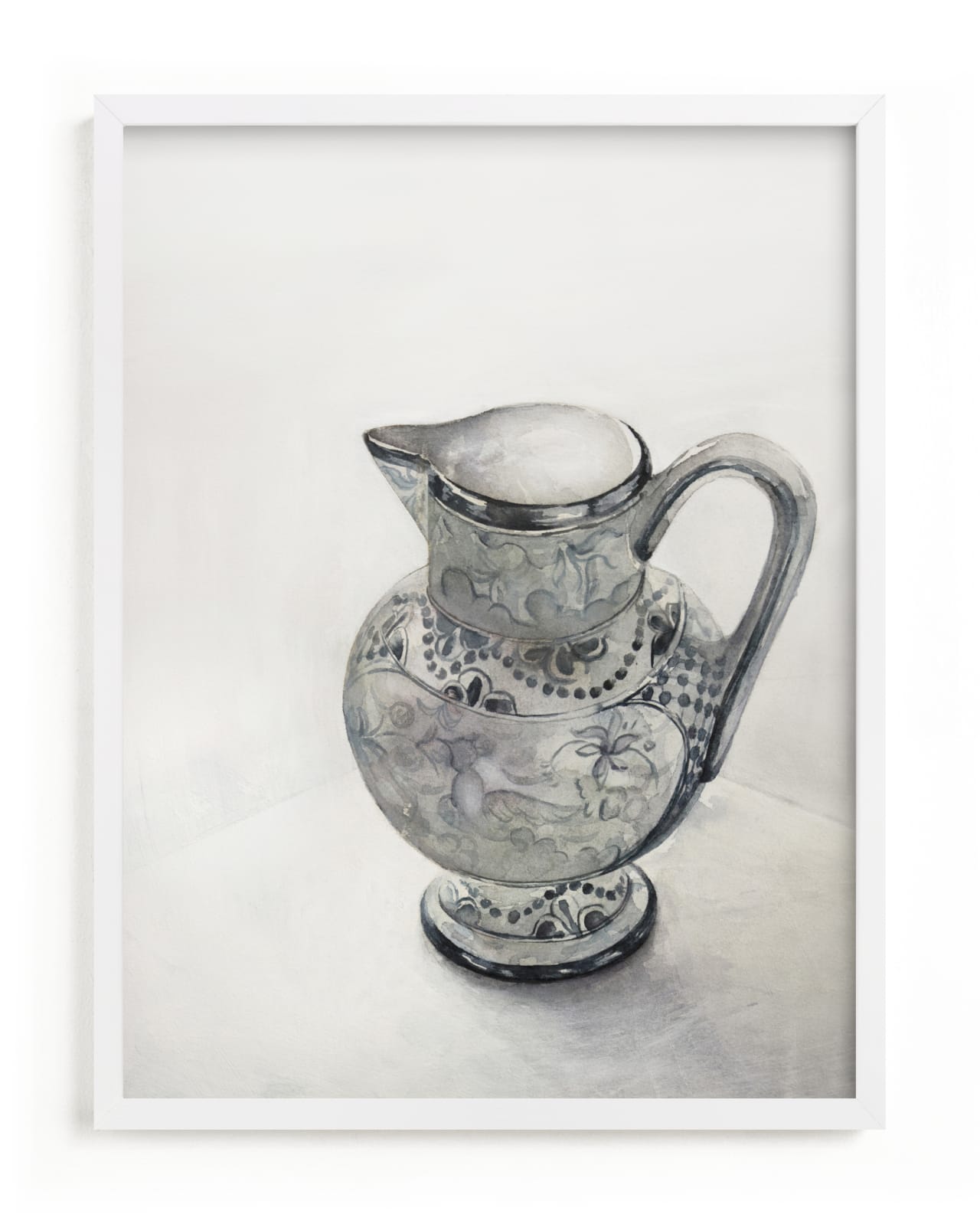 "Blue Pitcher" - Limited Edition Art Print by Karen Kaul in beautiful frame options and a variety of sizes.