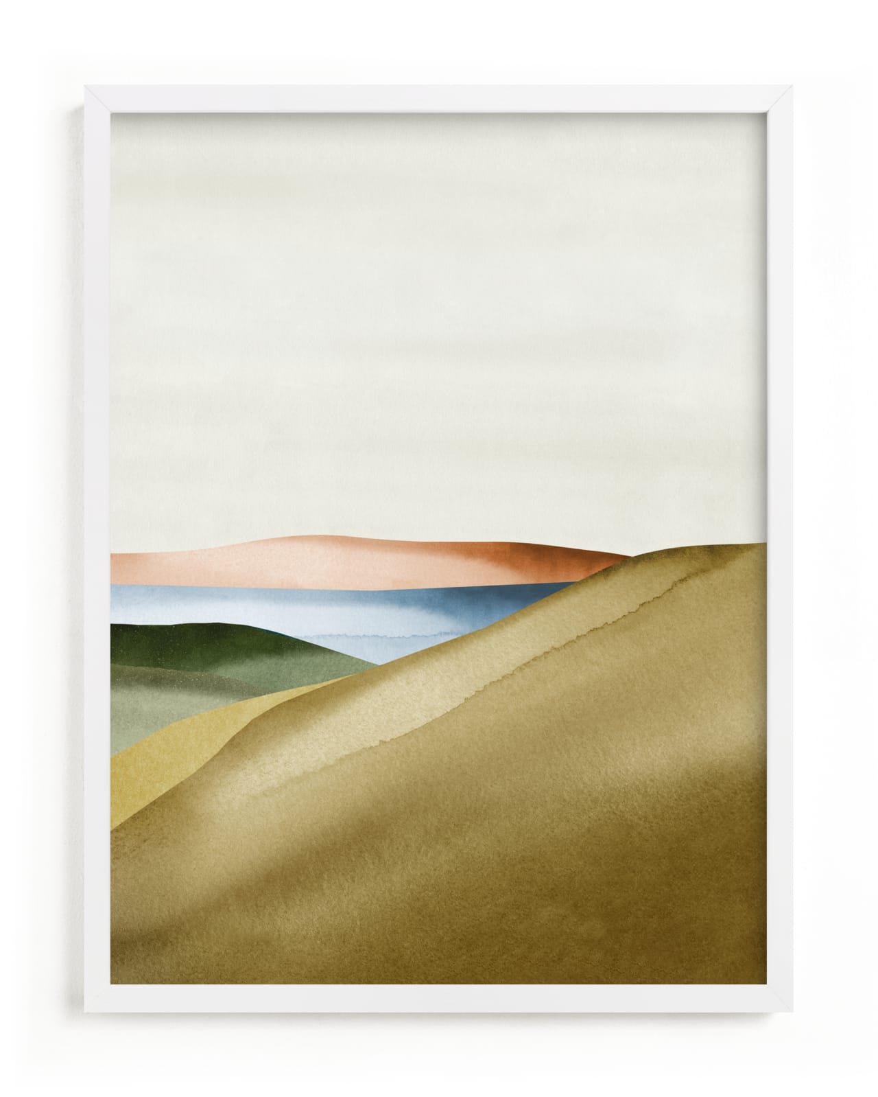 "Dunes No.1" - Limited Edition Art Print by Little Valley Studio in beautiful frame options and a variety of sizes.