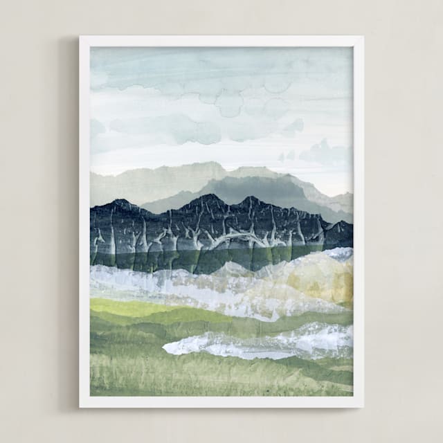 "Sapphire Ridge 1" - Limited Edition Art Print by Lara Eckerman in beautiful frame options and a variety of sizes.