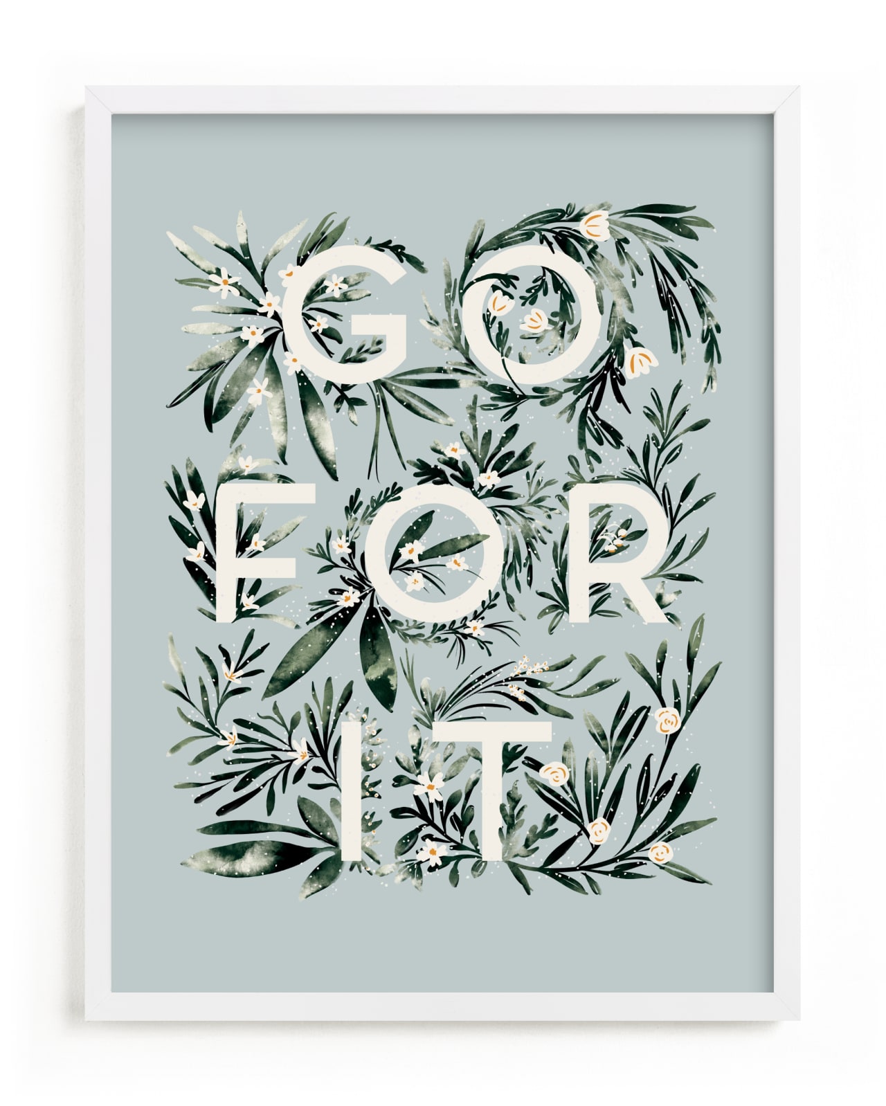 "Go For It" - Limited Edition Art Print by Gwen Bedat in beautiful frame options and a variety of sizes.