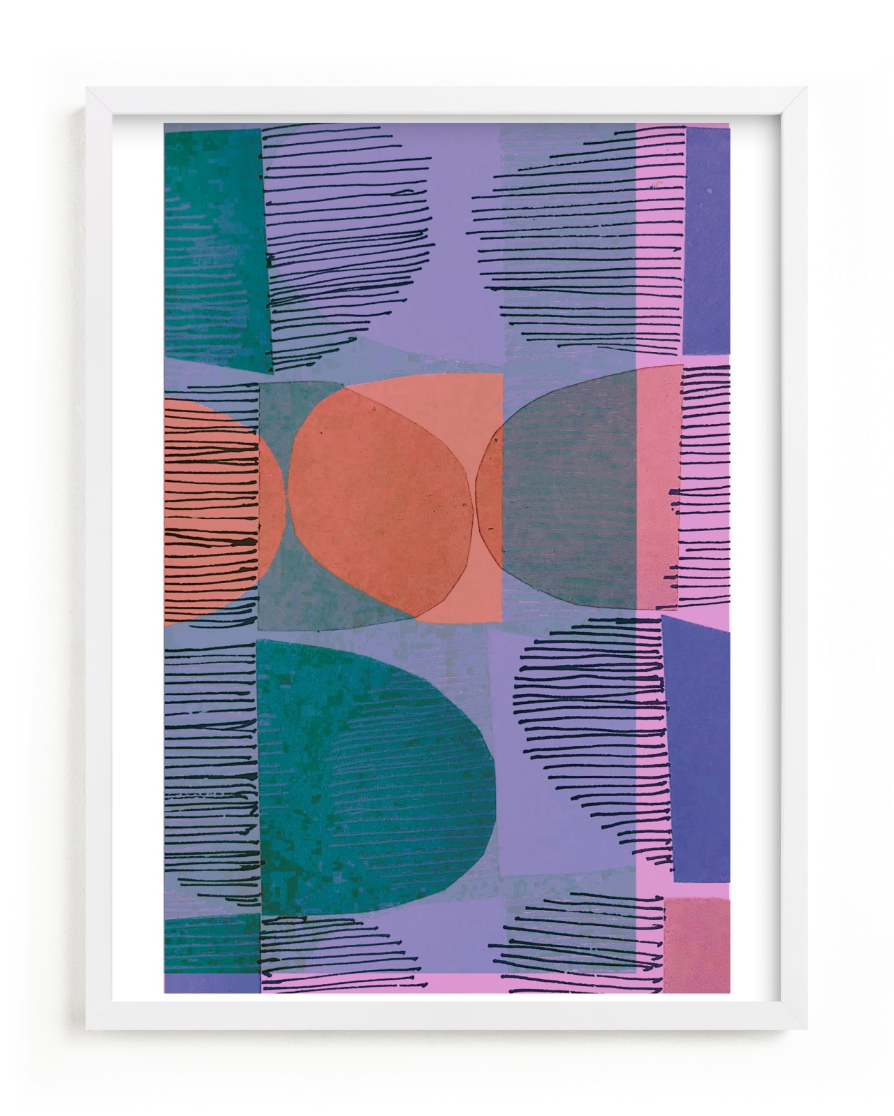 "Boho Screenprint II" - Limited Edition Art Print by Jenna Skead in beautiful frame options and a variety of sizes.