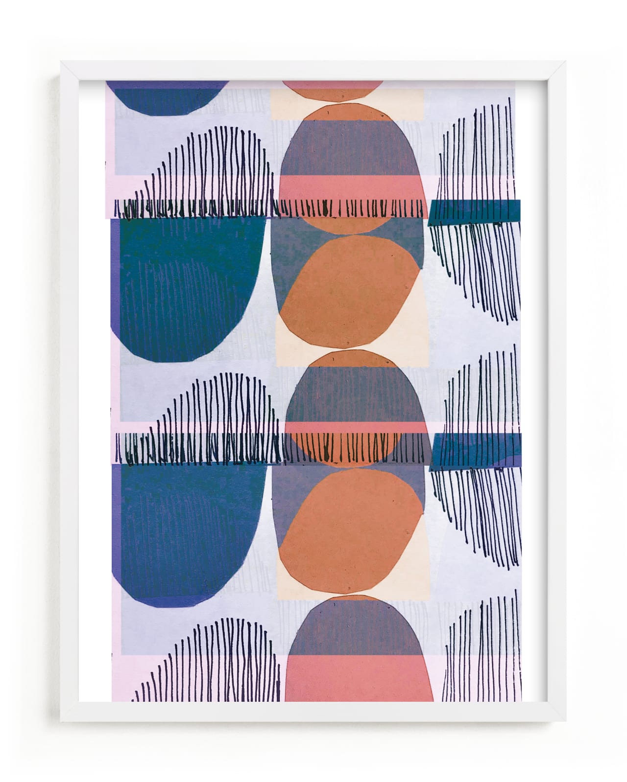 "Boho Screenprint I" - Limited Edition Art Print by Jenna Skead in beautiful frame options and a variety of sizes.