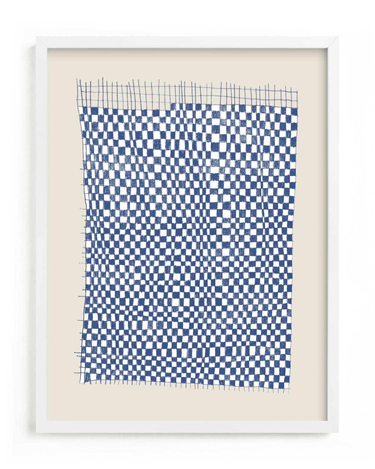 "Checkerboard Weaving" - Limited Edition Art Print by Tiny Type Studios in beautiful frame options and a variety of sizes.