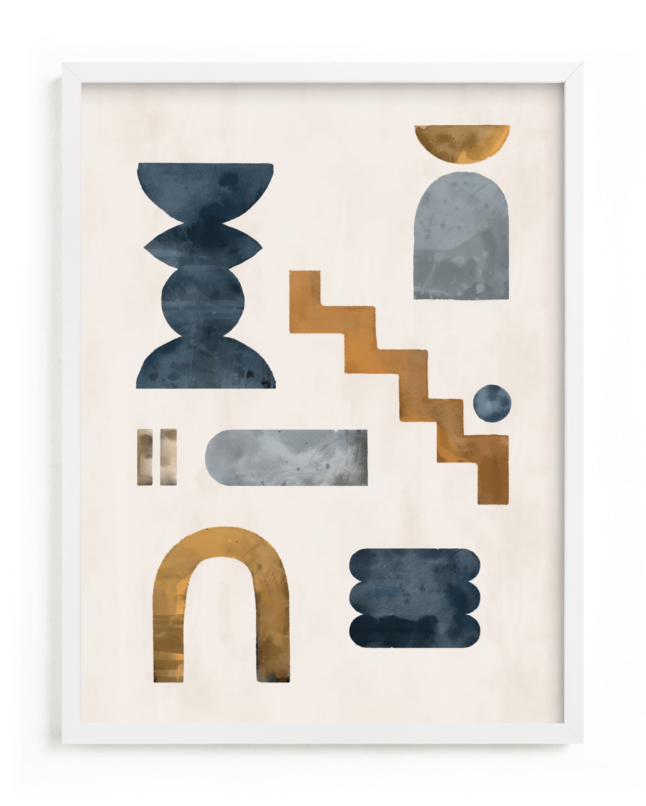 "soft shapes" - Limited Edition Art Print by Pati Cascino in beautiful frame options and a variety of sizes.