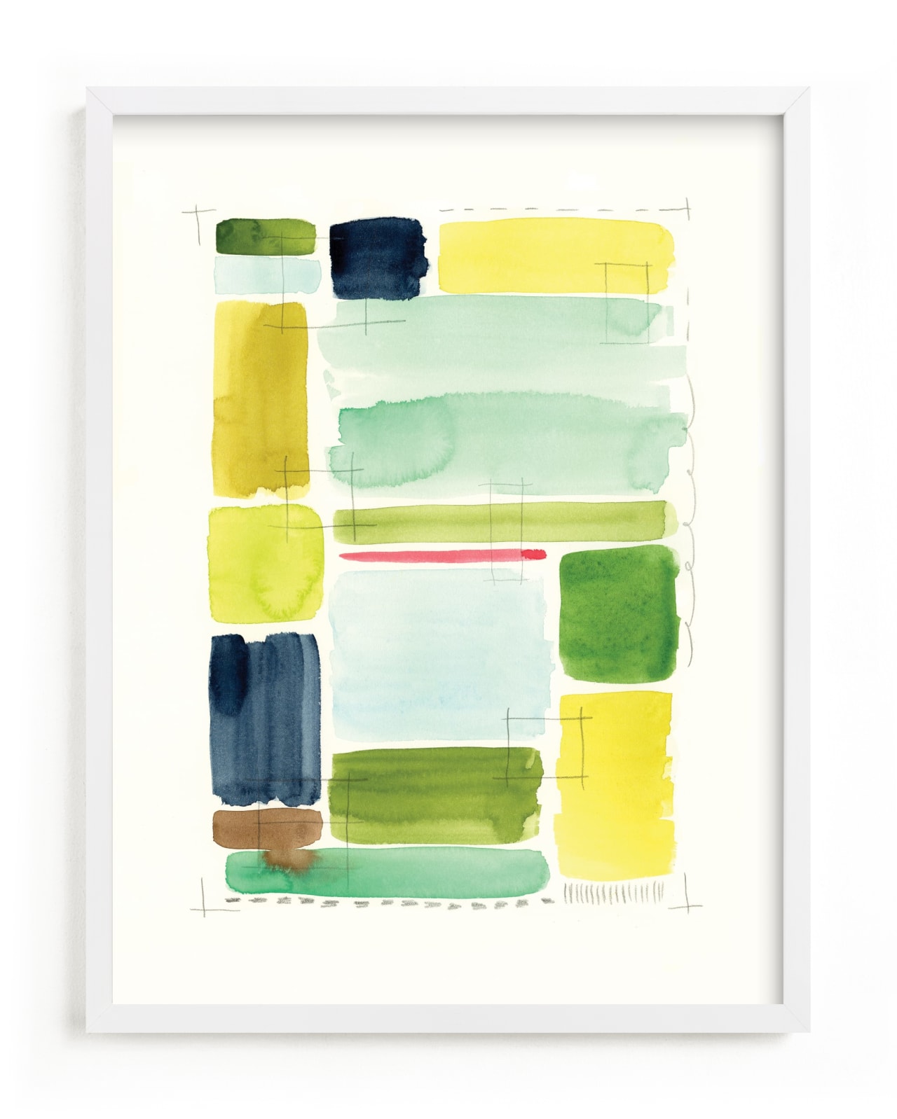 "Indigold Color Study" - Limited Edition Art Print by Stephanie Ryan in beautiful frame options and a variety of sizes.