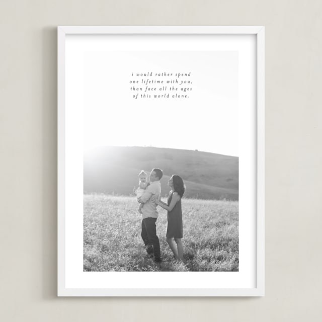 Minimalist Quote Keepsake Portrait