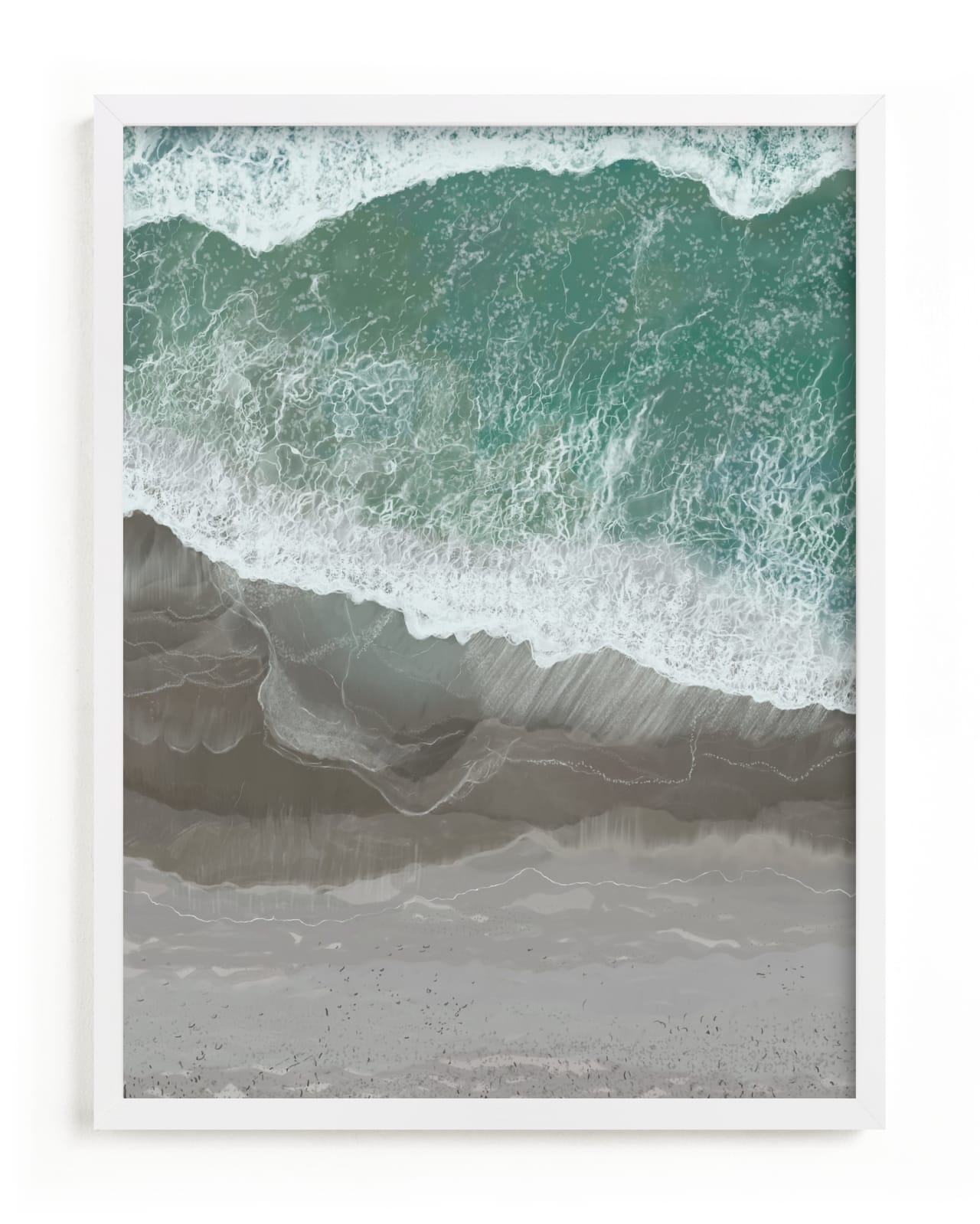 "The Shoreline" - Limited Edition Art Print by Melanie Sutherland in beautiful frame options and a variety of sizes.