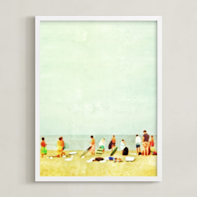 On the beach.