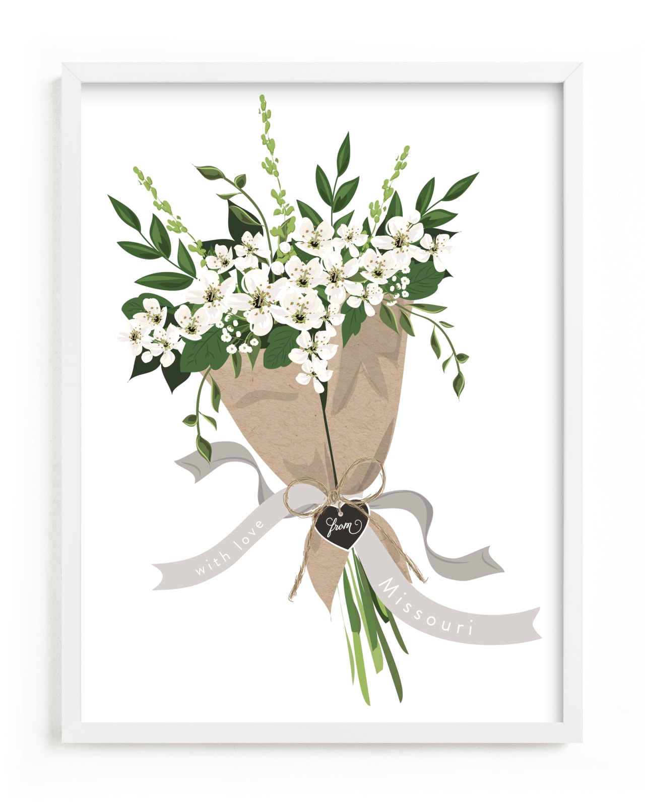 "Missouri Hawthorn Bouquet" - Limited Edition Art Print by Susan Moyal in beautiful frame options and a variety of sizes.