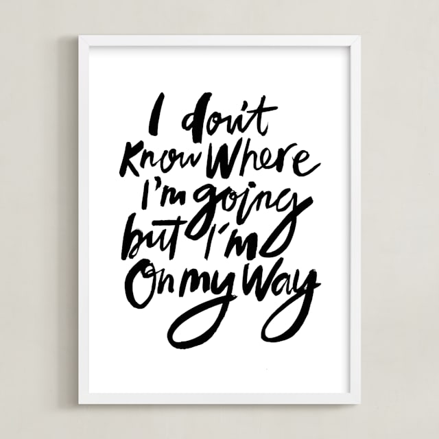 on my way