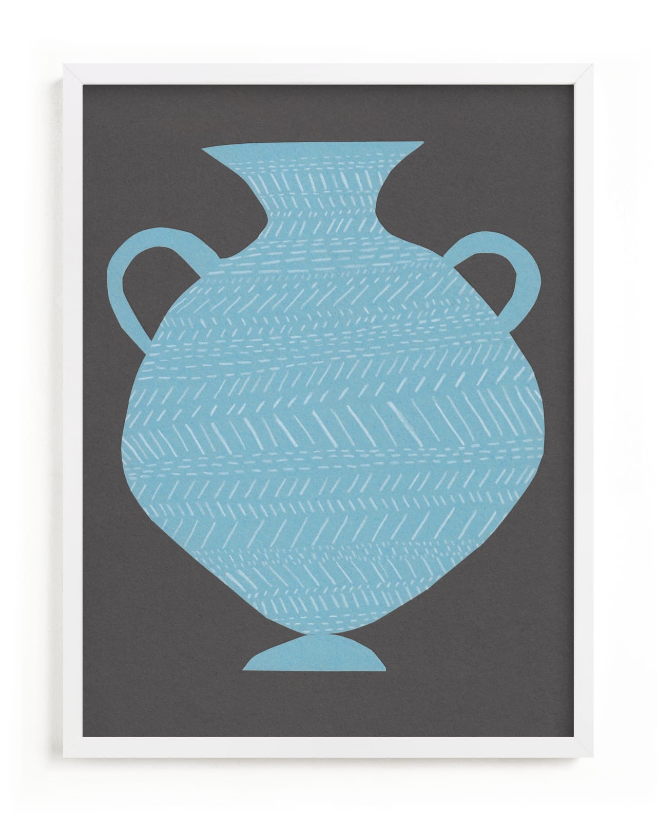 "Amphora (blue)" - Limited Edition Art Print by Elliot Stokes in beautiful frame options and a variety of sizes.
