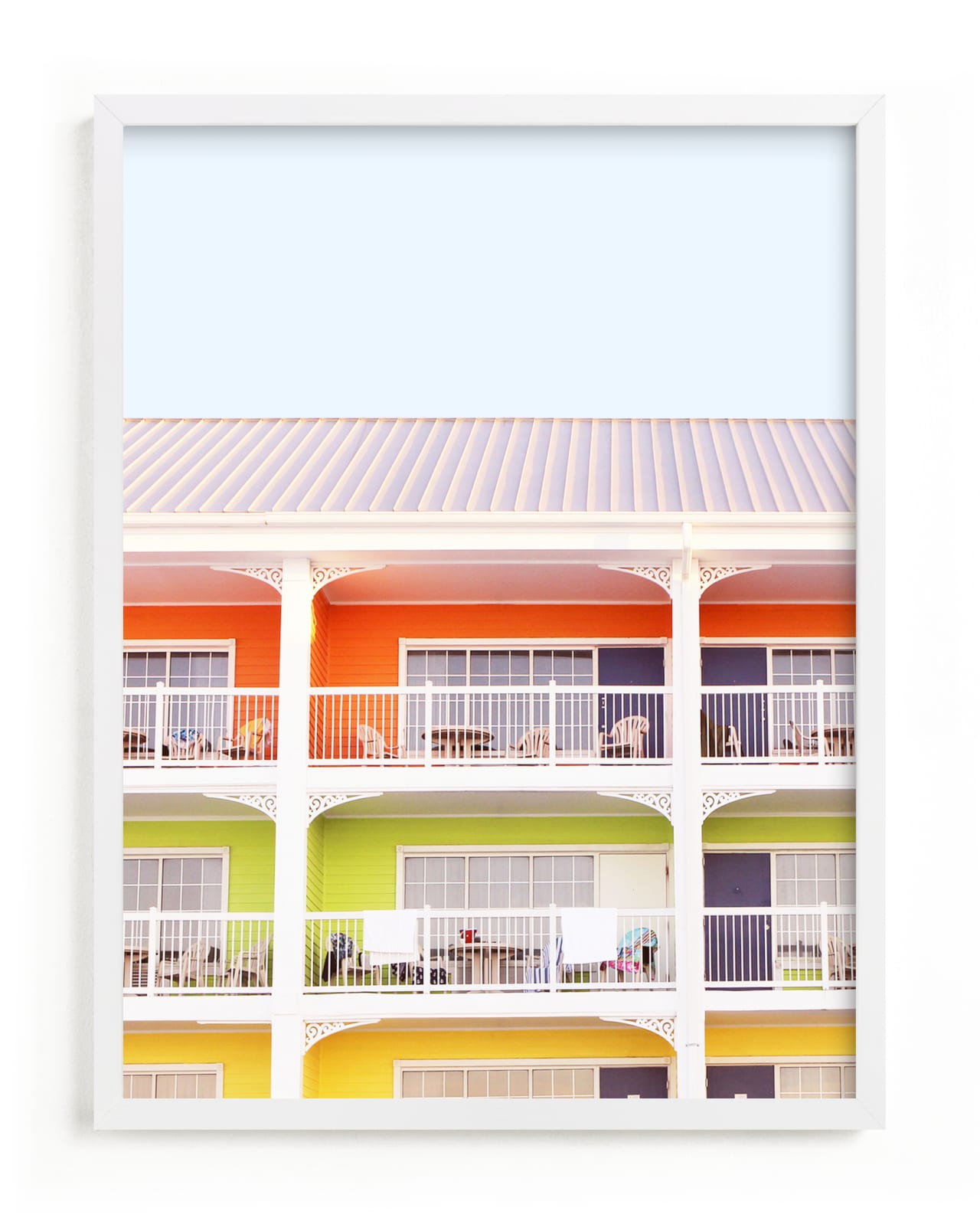 "colorful beach" - Limited Edition Art Print by Baumbirdy in beautiful frame options and a variety of sizes.
