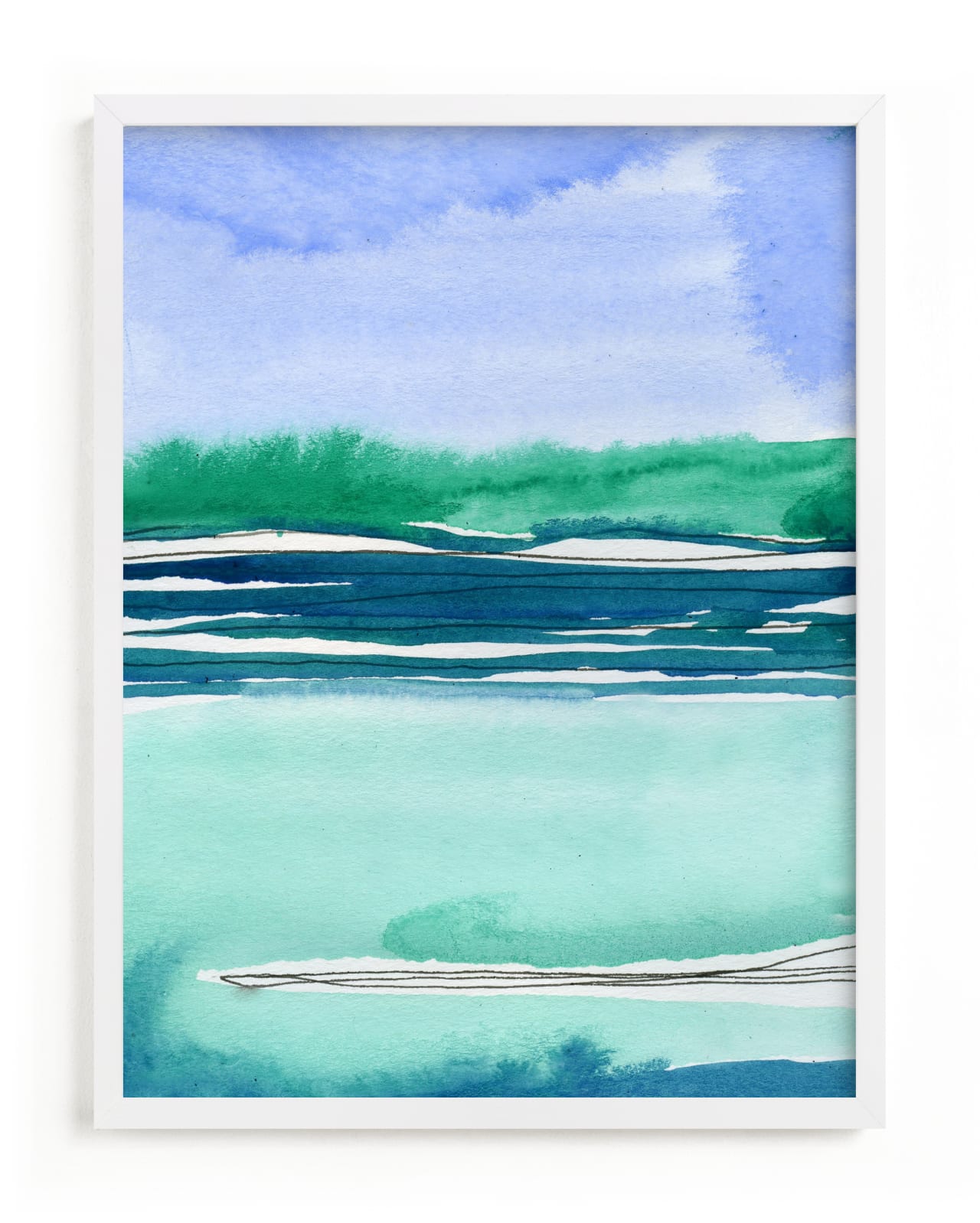 "Out To Sea II" - Limited Edition Art Print by Chelsey Scott in beautiful frame options and a variety of sizes.