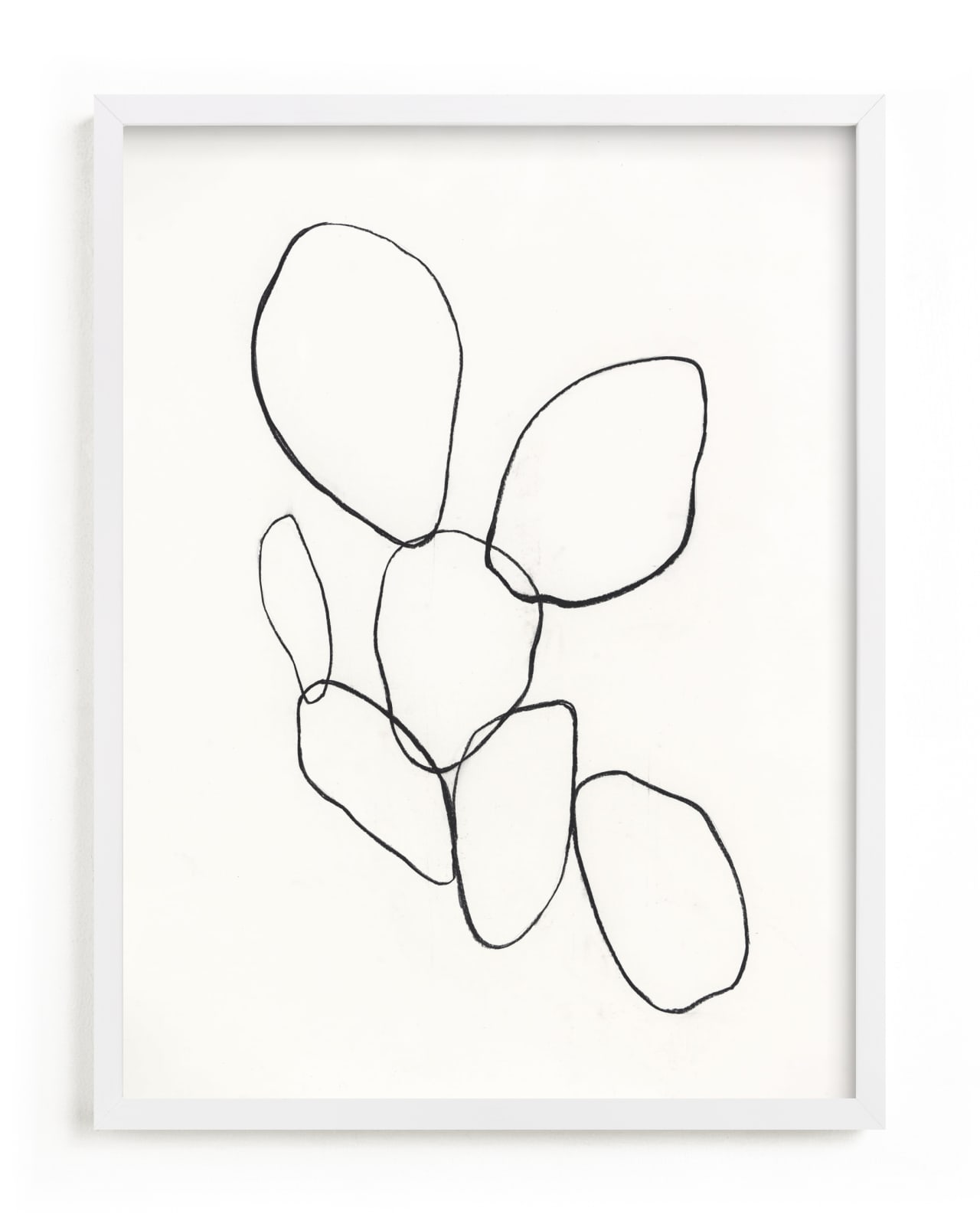 "Cactus Line Drawing" - Limited Edition Art Print by Amanda Phelps in beautiful frame options and a variety of sizes.