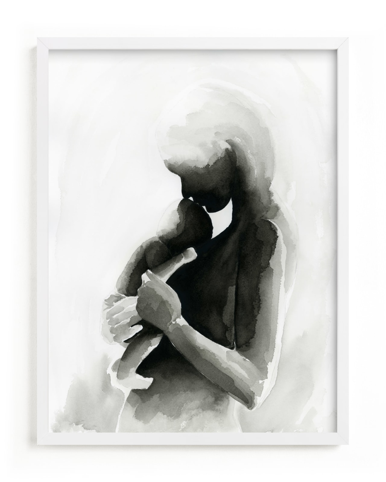 "Every Mother Counts Mother and Baby" - Limited Edition Art Print by Kate Ahn in beautiful frame options and a variety of sizes.