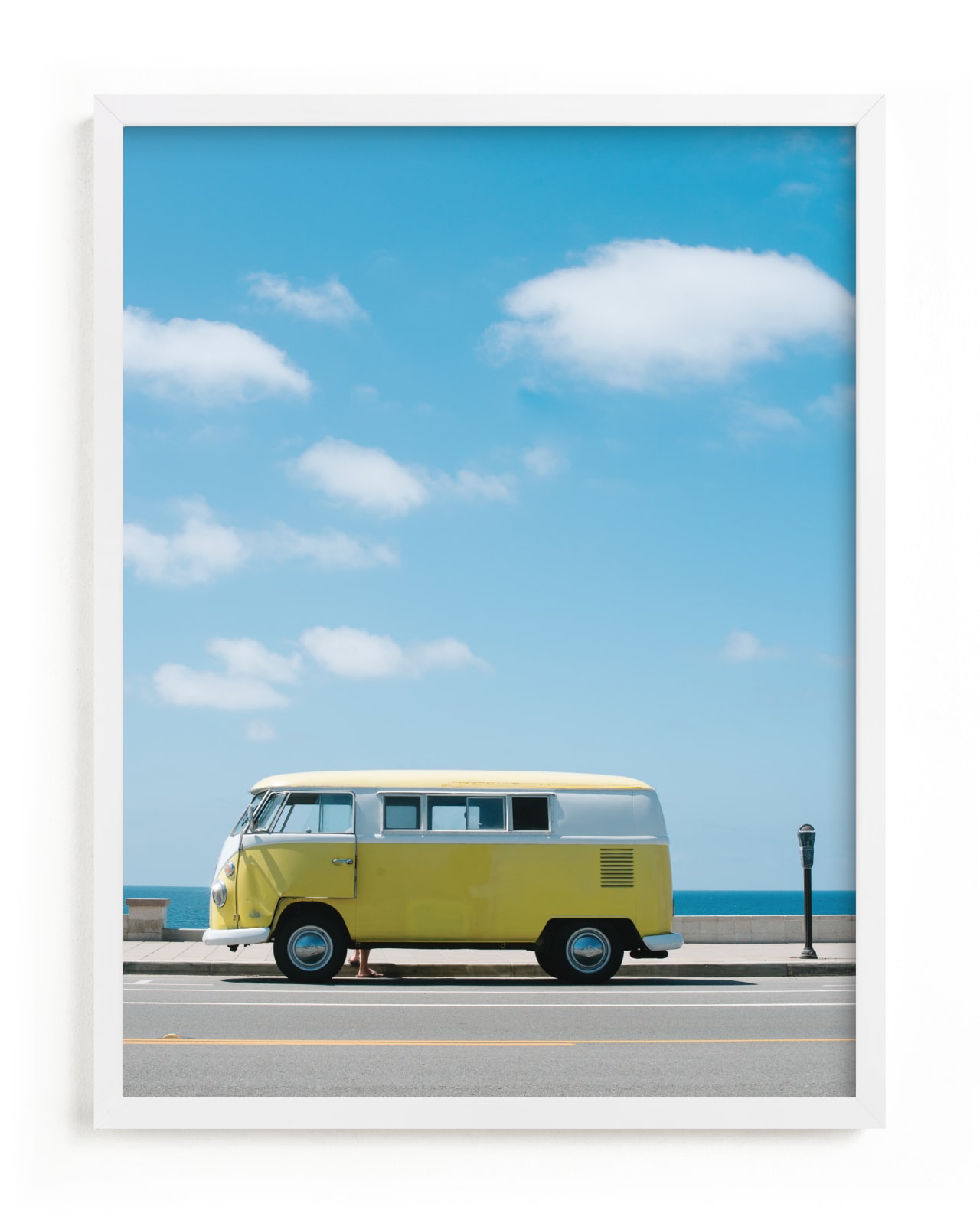 "Yellow Van II" - Limited Edition Art Print by Jennifer Little in beautiful frame options and a variety of sizes.