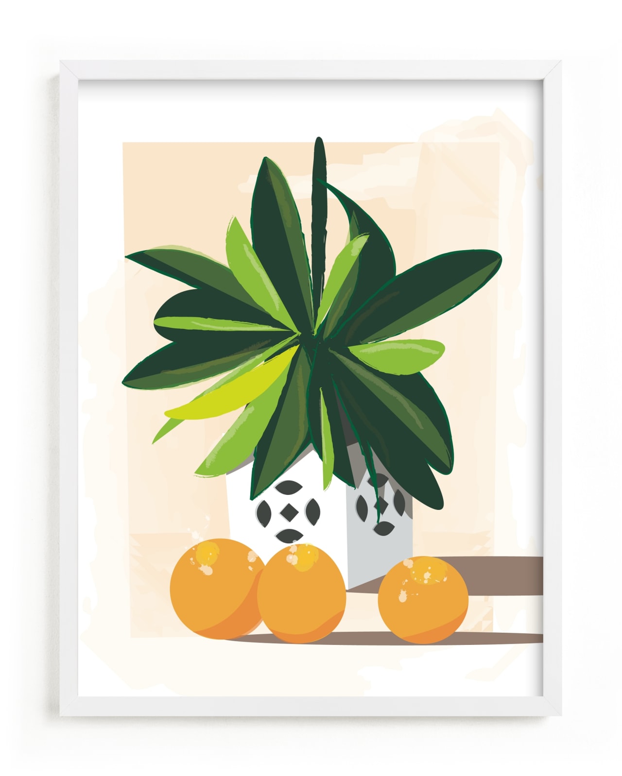"Tropical Still Life" - Limited Edition Art Print by Lindsay Megahed in beautiful frame options and a variety of sizes.