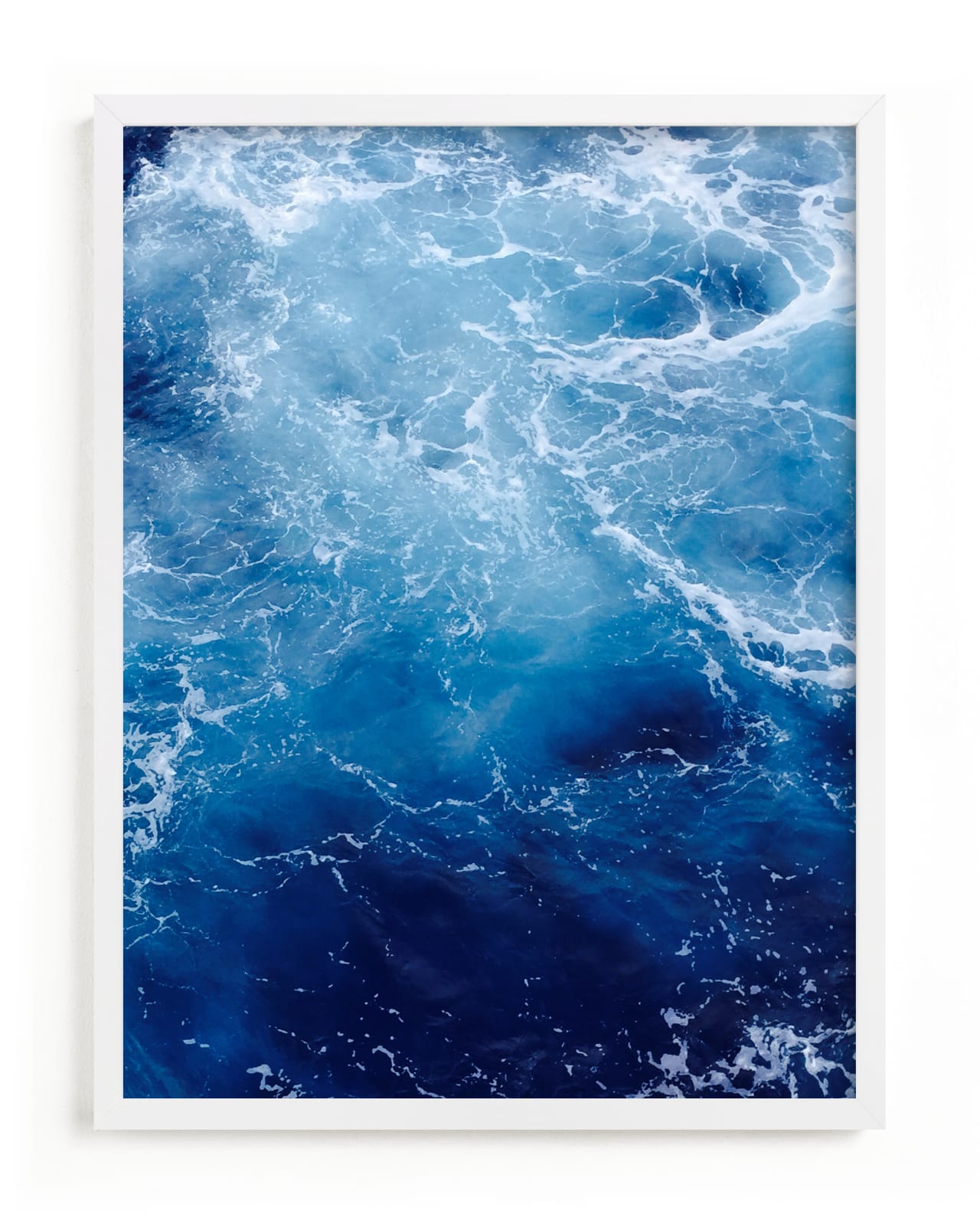 "Waving Blue" - Limited Edition Art Print by Carole Crohan - CaroleeXpressions in beautiful frame options and a variety of sizes.