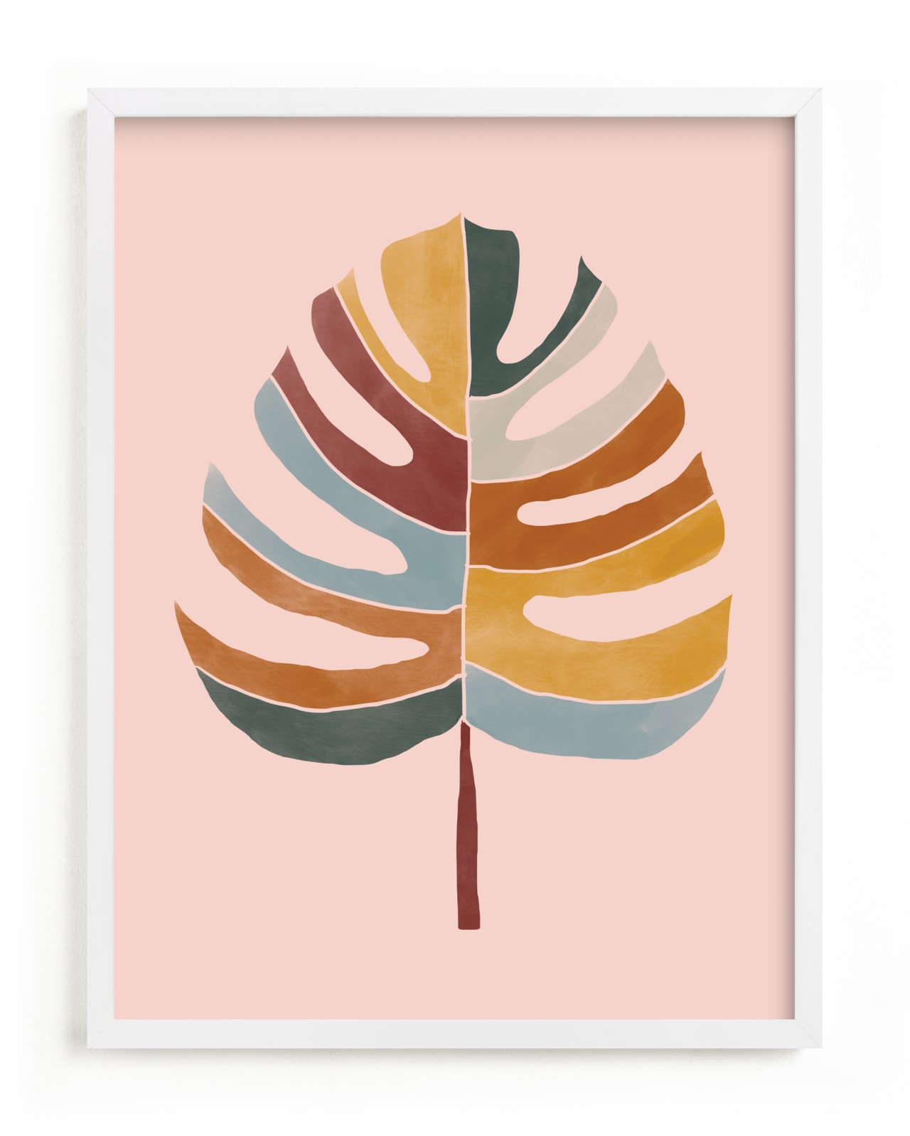 "Chic Monstera" - Limited Edition Art Print by lulu and isabelle in beautiful frame options and a variety of sizes.