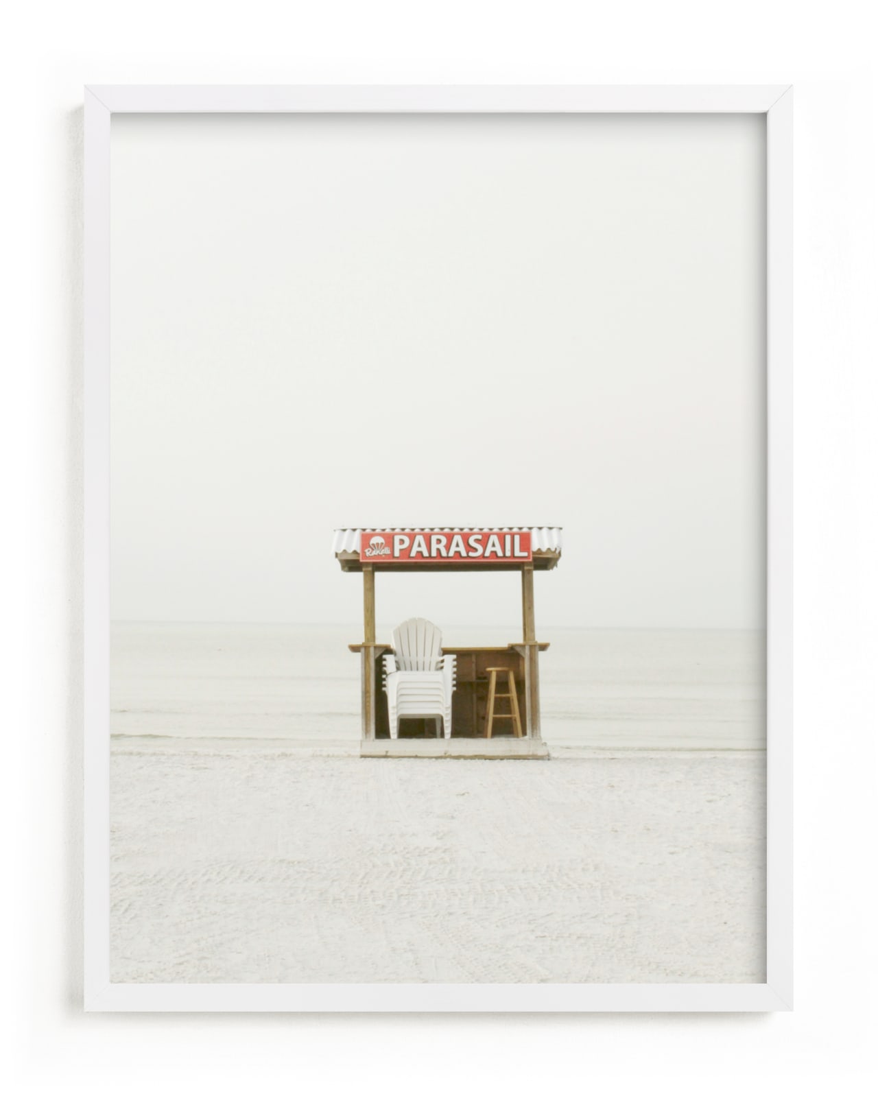 "The Beach" - Limited Edition Art Print by Baumbirdy in beautiful frame options and a variety of sizes.