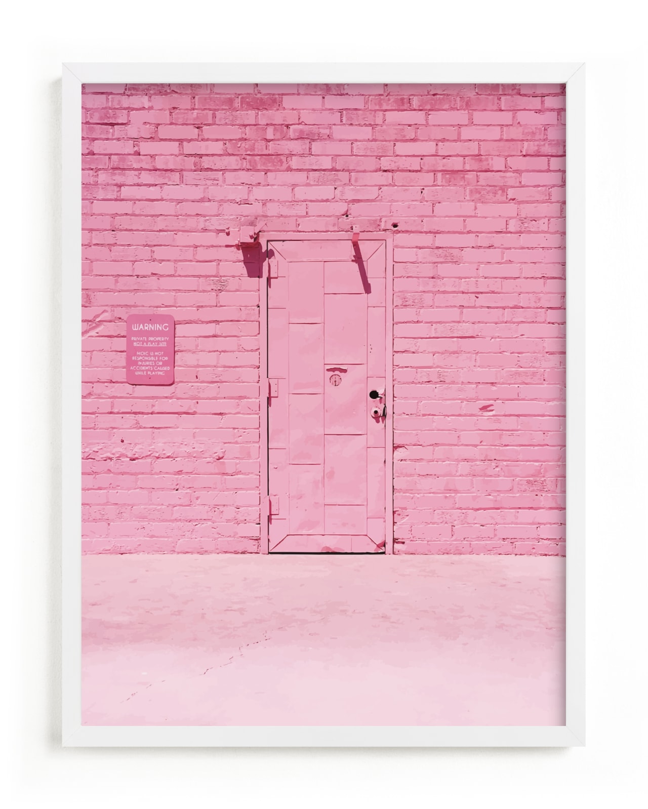 "The Pink Door" - Limited Edition Art Print by Jenna Gibson in beautiful frame options and a variety of sizes.