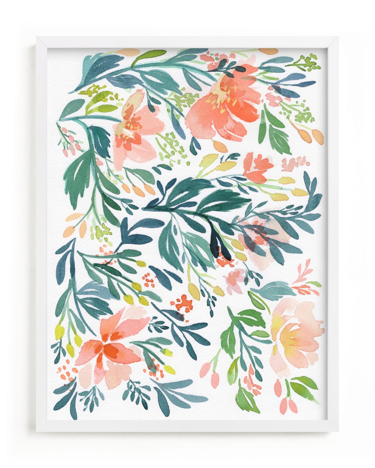 "Dancing Peonies" - Limited Edition Art Print by Natalie Malan in beautiful frame options and a variety of sizes.