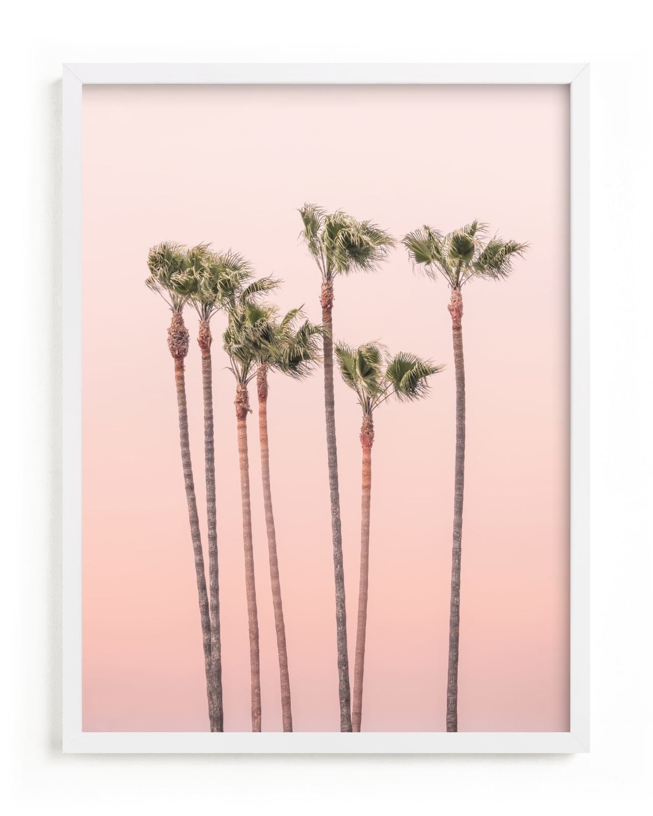 "Seven Palmtrees" - Open Edition Fine Art Print by Lisa Sundin in beautiful frame options and a variety of sizes.