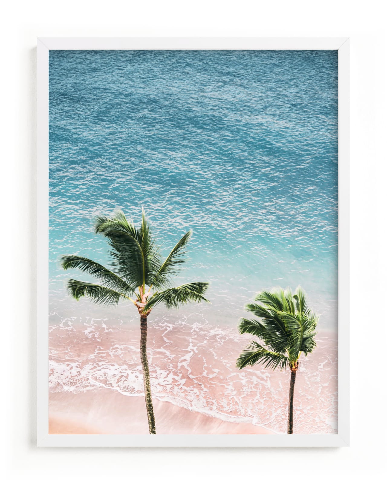 "Island Palms 1" - Open Edition Fine Art Print by Kamala Nahas in beautiful frame options and a variety of sizes.