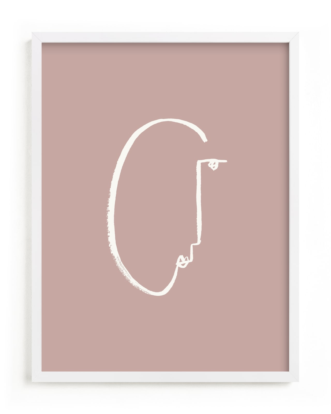 "Face Study I" - Grownup Open Edition Non-custom Art Print by Chelsea Petaja in beautiful frame options and a variety of sizes.