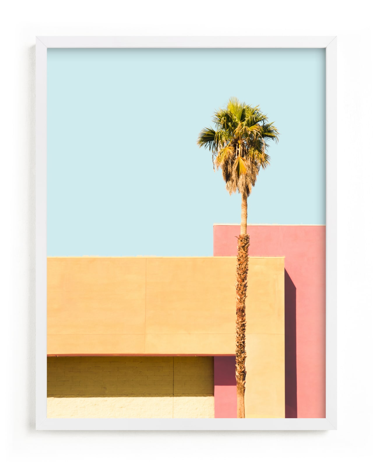 "Palm Springs - A Color Study II" - Grownup Open Edition Non-custom Art Print by Lisa Sundin in beautiful frame options and a variety of sizes.