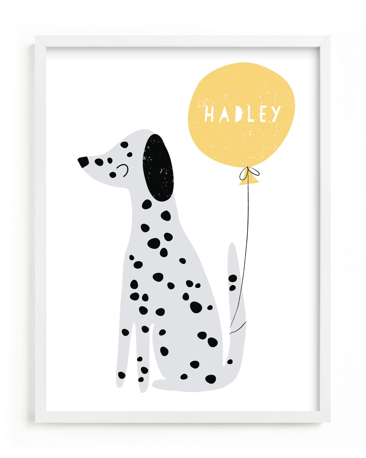 "Dalmatian" - Custom Open Edition Children's Art Print by Angela Thompson in beautiful frame options and a variety of sizes.