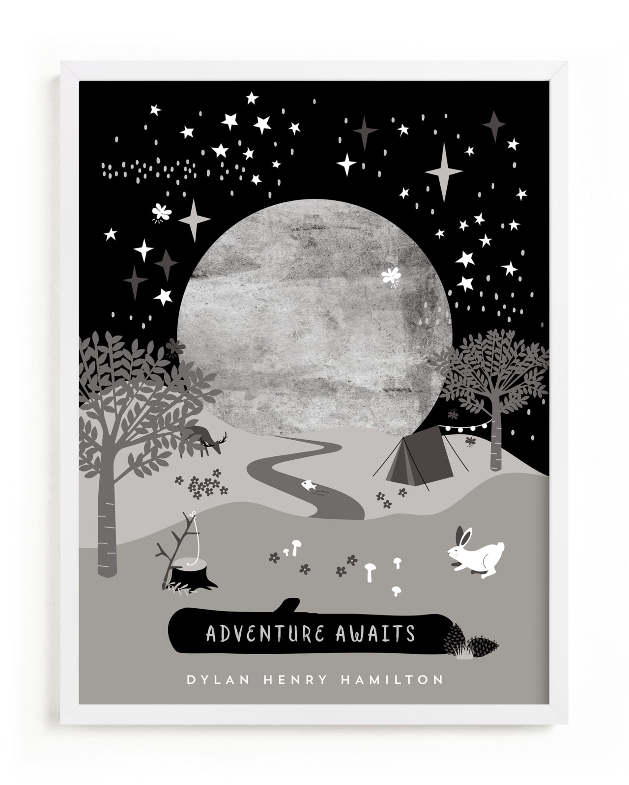 "Adventures in Nature" - Children's Custom Art Print by Corinne Malesic in beautiful frame options and a variety of sizes.