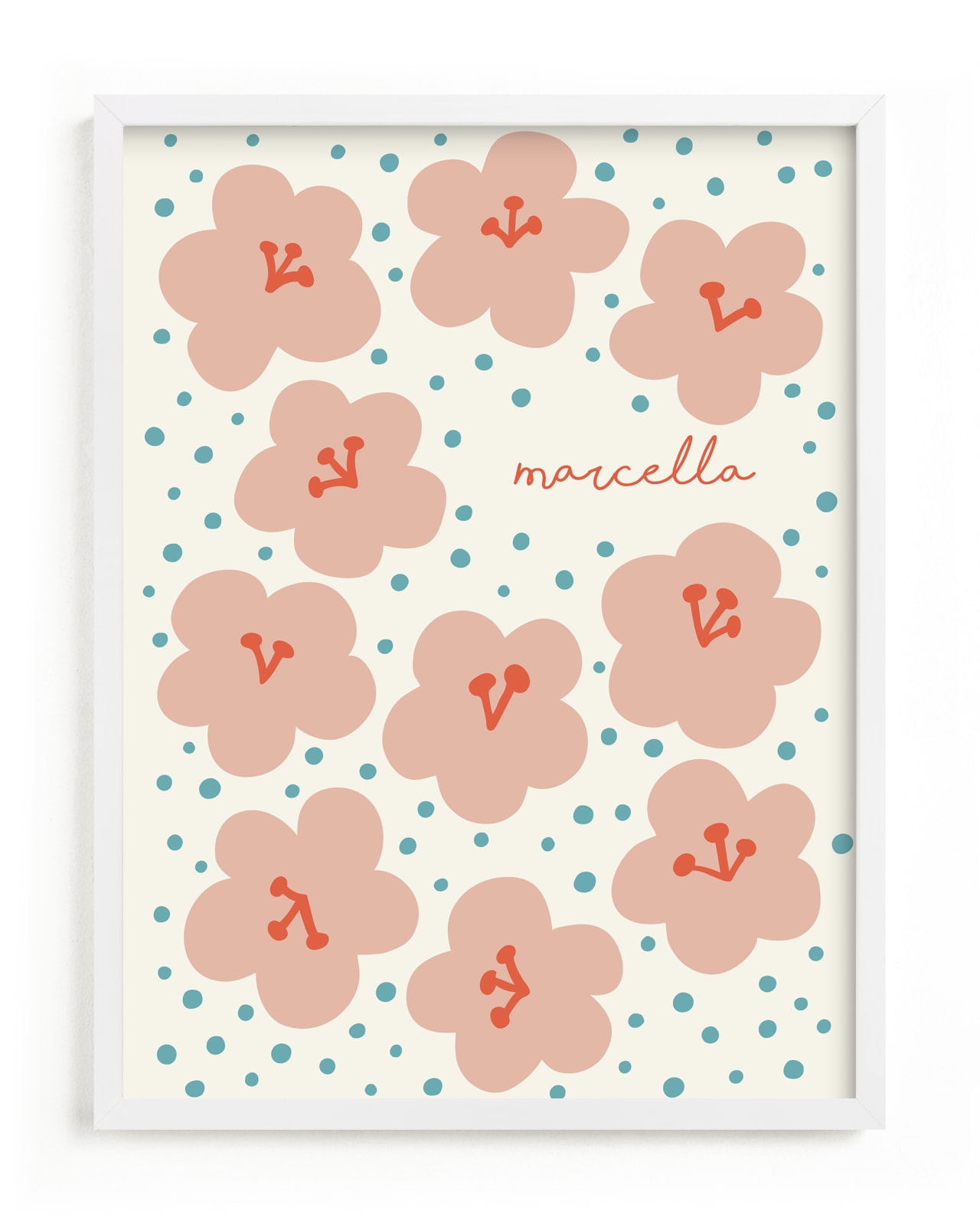 "Marcella" - Children's Custom Art Print by Nieves Herranz in beautiful frame options and a variety of sizes.