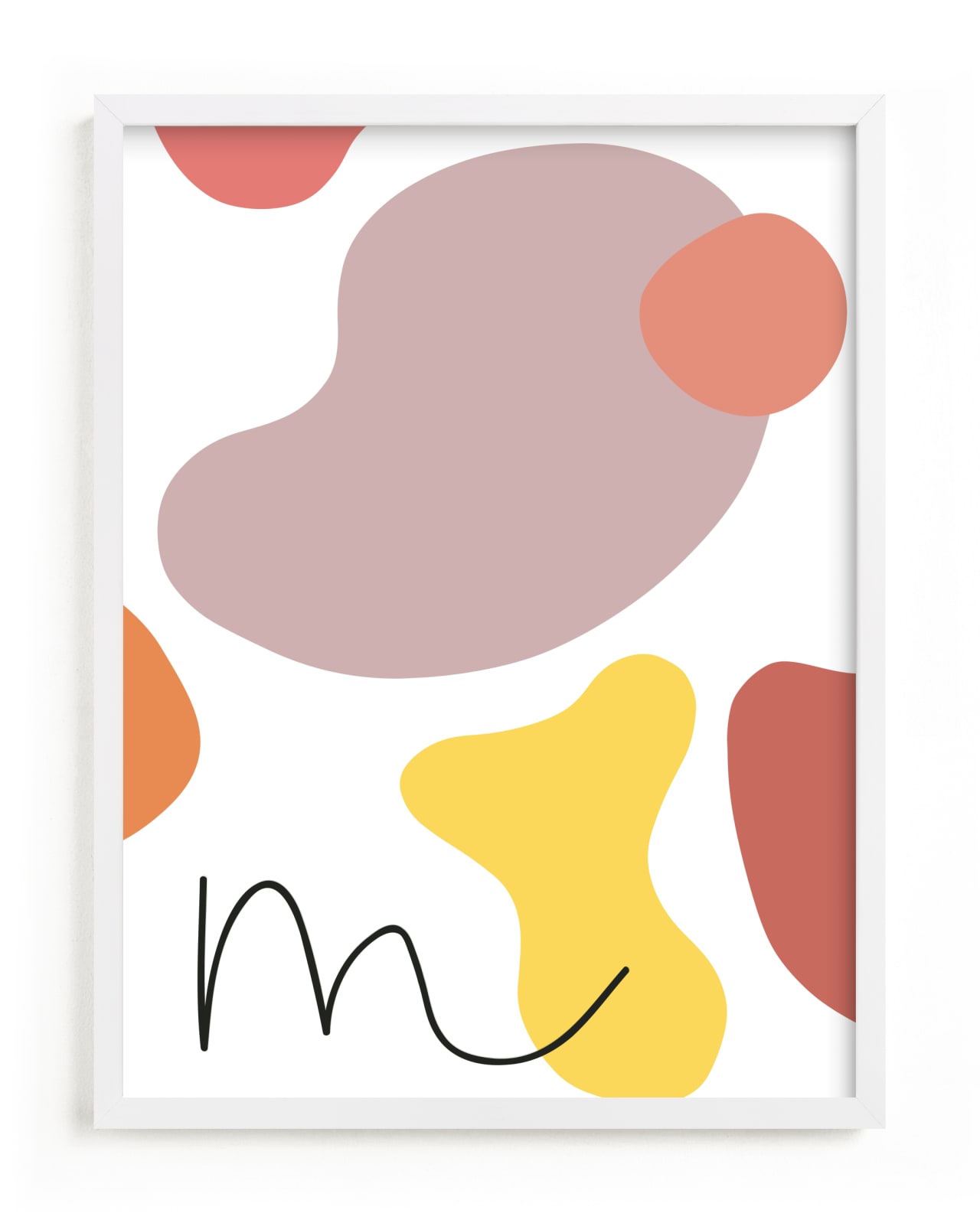 "Abstract Shapes I" - Custom Open Edition Children's Art Print by Sumak Studio in beautiful frame options and a variety of sizes.
