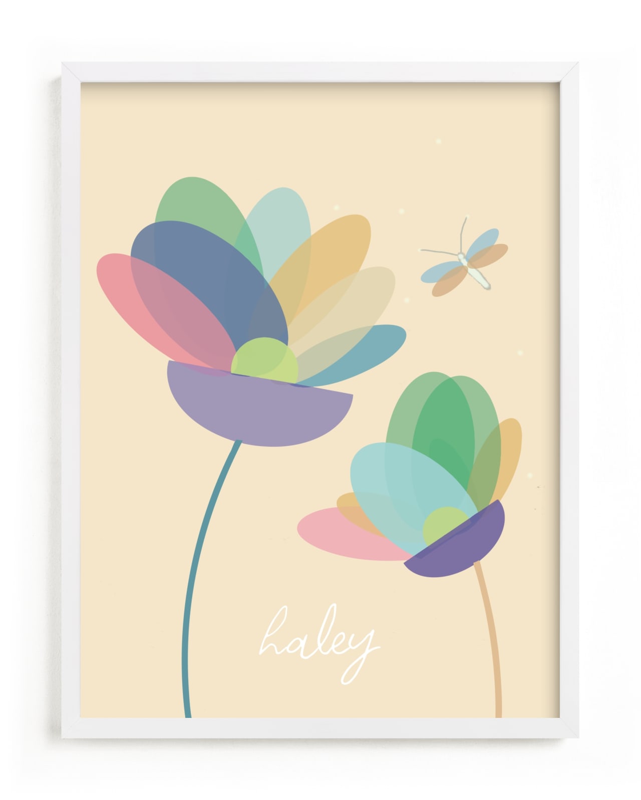 "Modern Floral" - Custom Open Edition Children's Art Print by AlisonJerry in beautiful frame options and a variety of sizes.