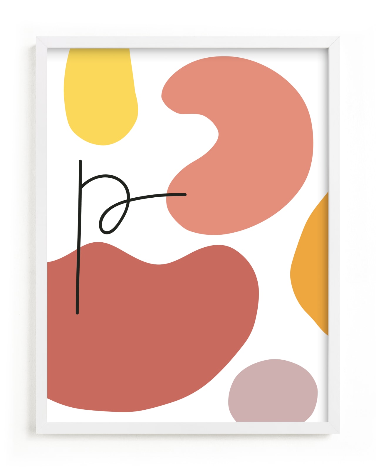 "Abstract Shapes II" - Custom Open Edition Children's Art Print by Sumak Studio in beautiful frame options and a variety of sizes.