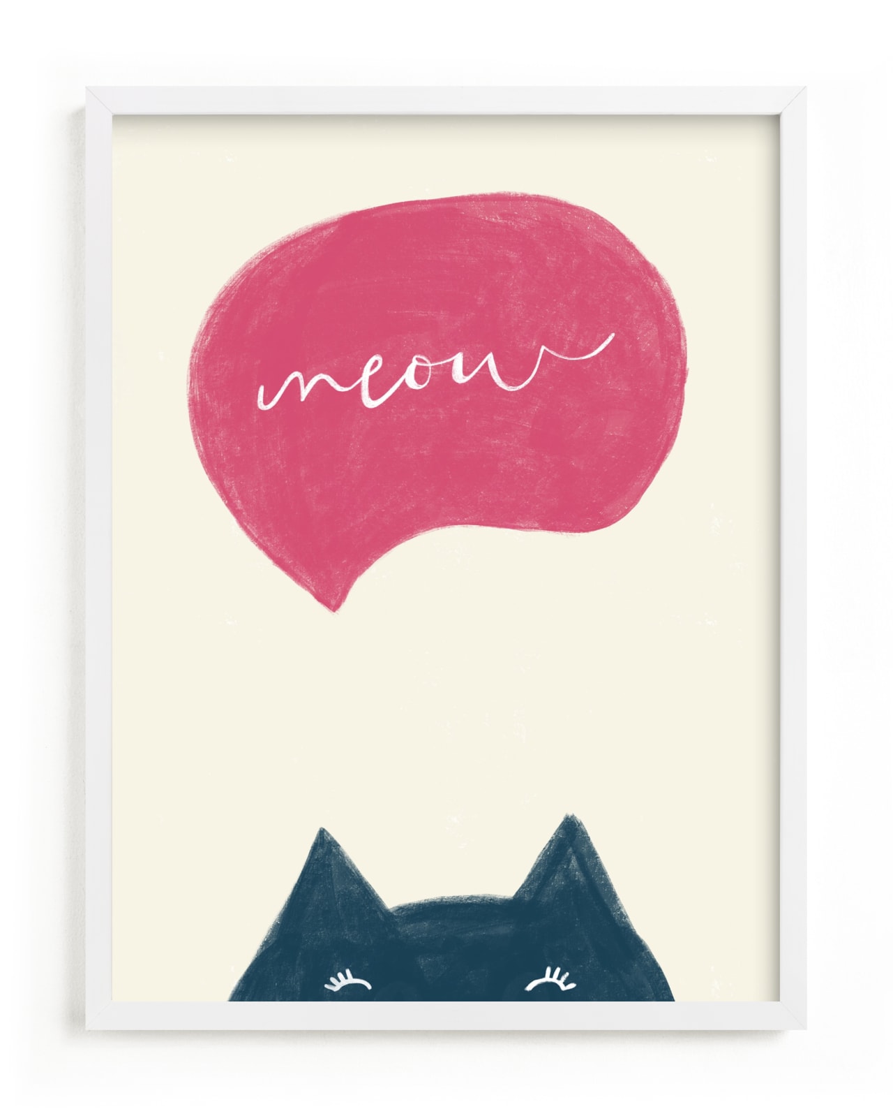 "Meow Meow" - Limited Edition Art Print by Pixel and Hank in beautiful frame options and a variety of sizes.