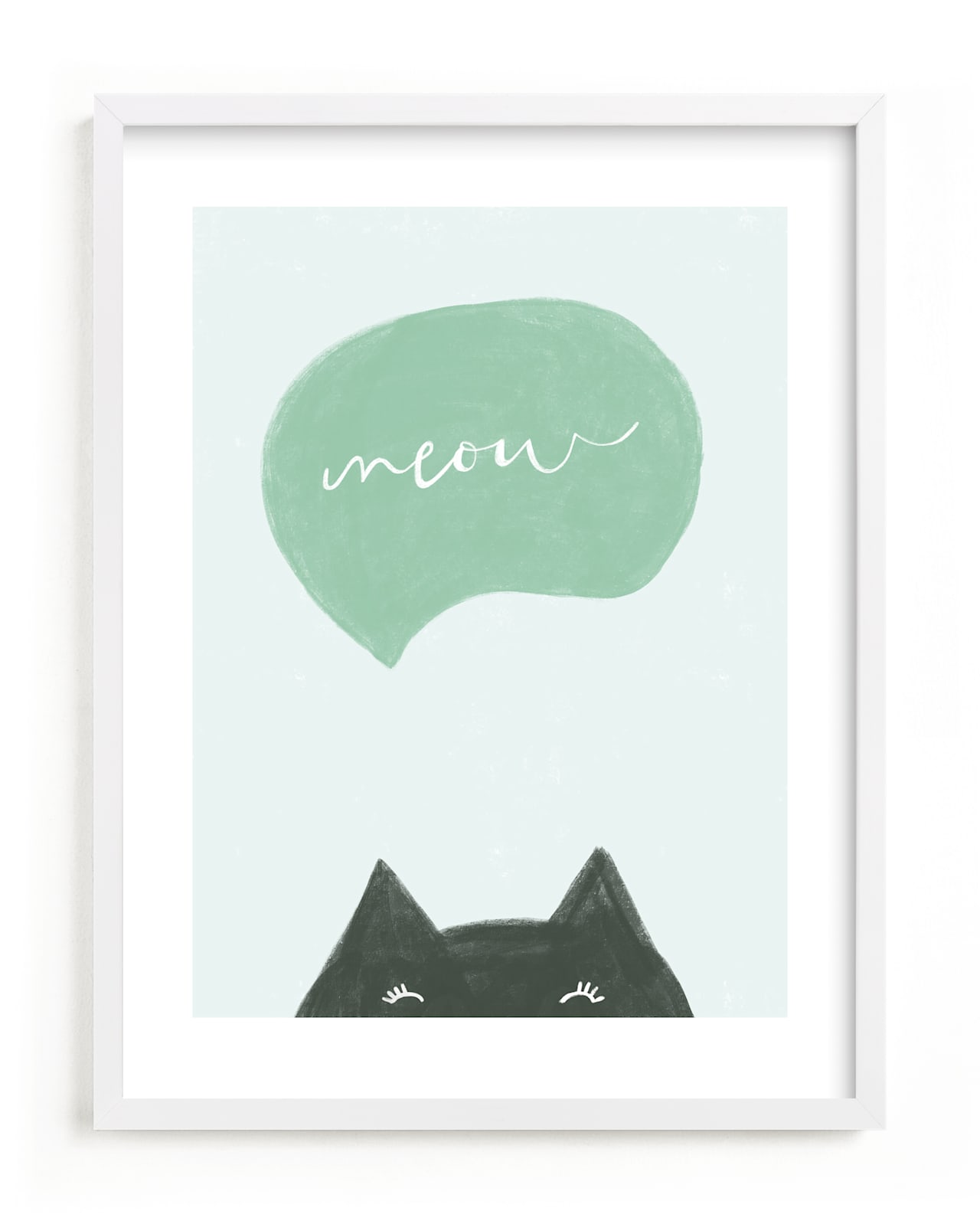 "Meow Meow" - Limited Edition Art Print by Pixel and Hank in beautiful frame options and a variety of sizes.