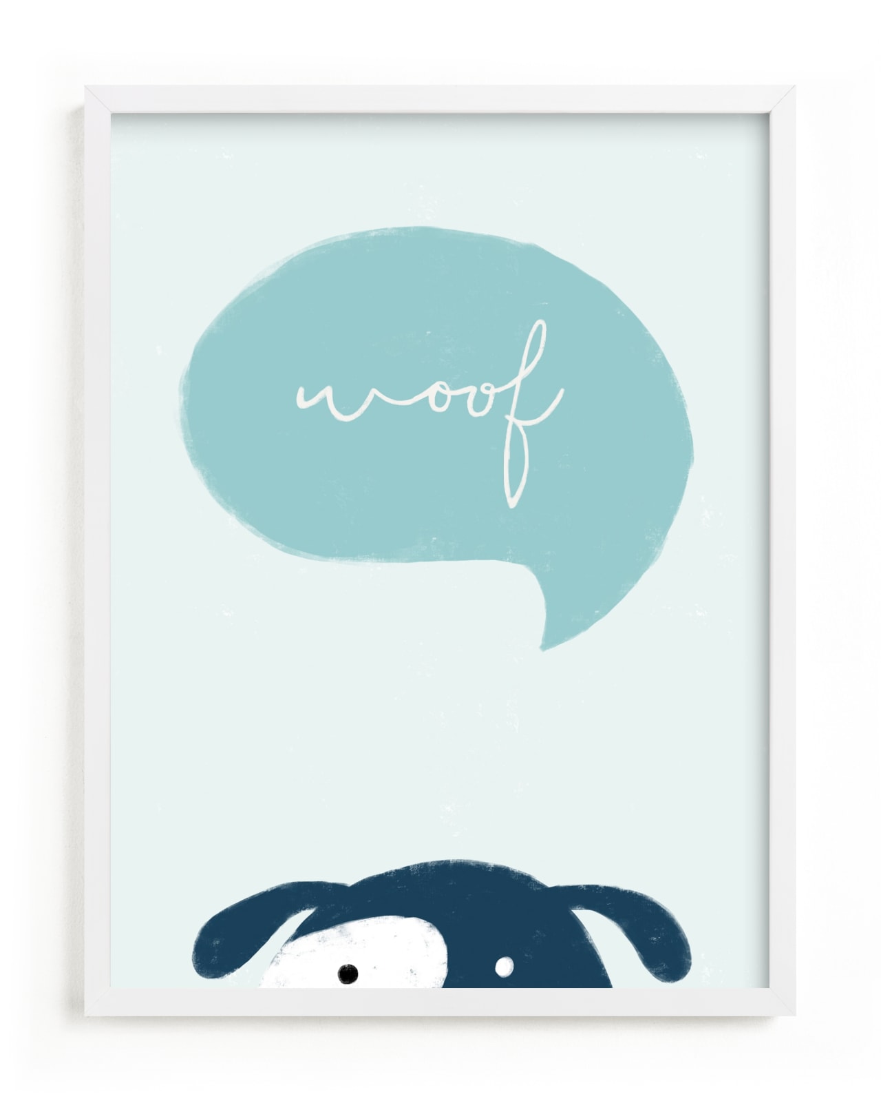 "Woof" - Limited Edition Art Print by Pixel and Hank in beautiful frame options and a variety of sizes.