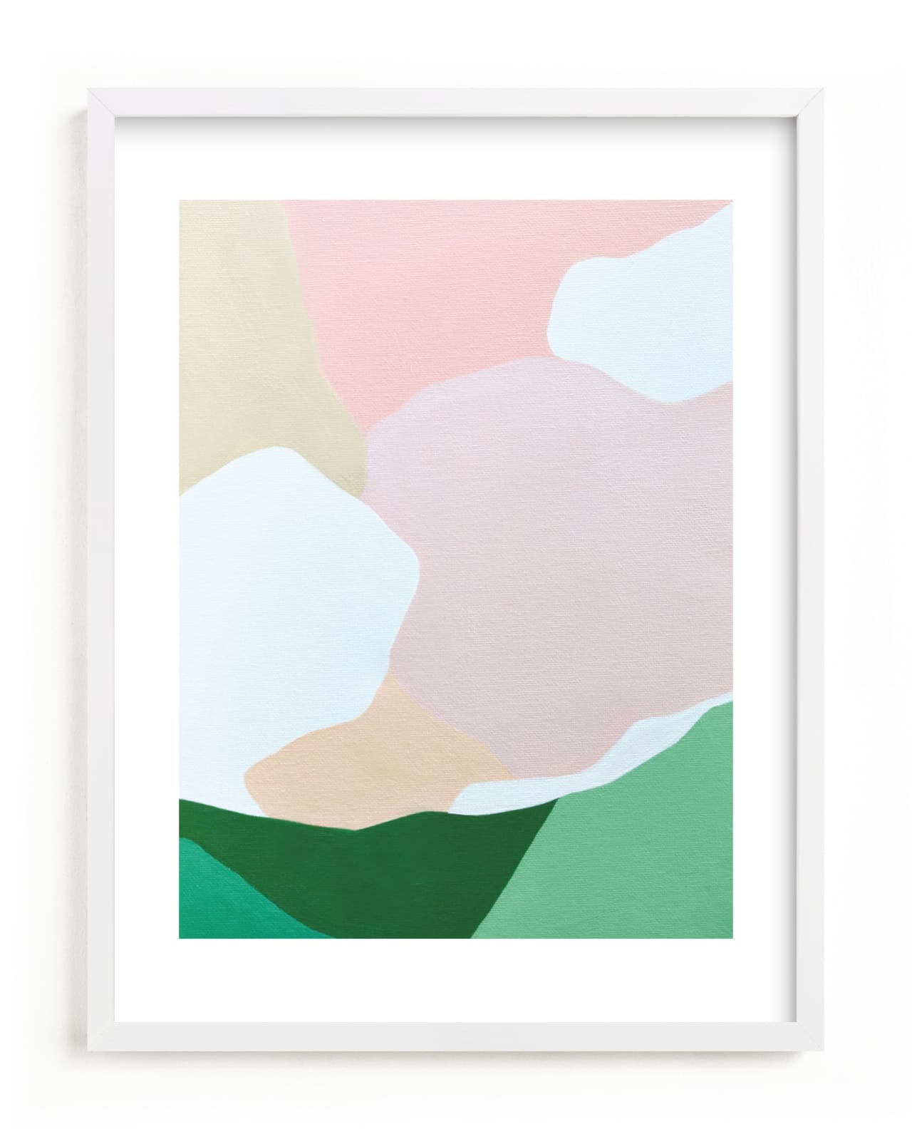 "Abstracted Summer Hills" - Limited Edition Art Print by Jennifer Hallock in beautiful frame options and a variety of sizes.