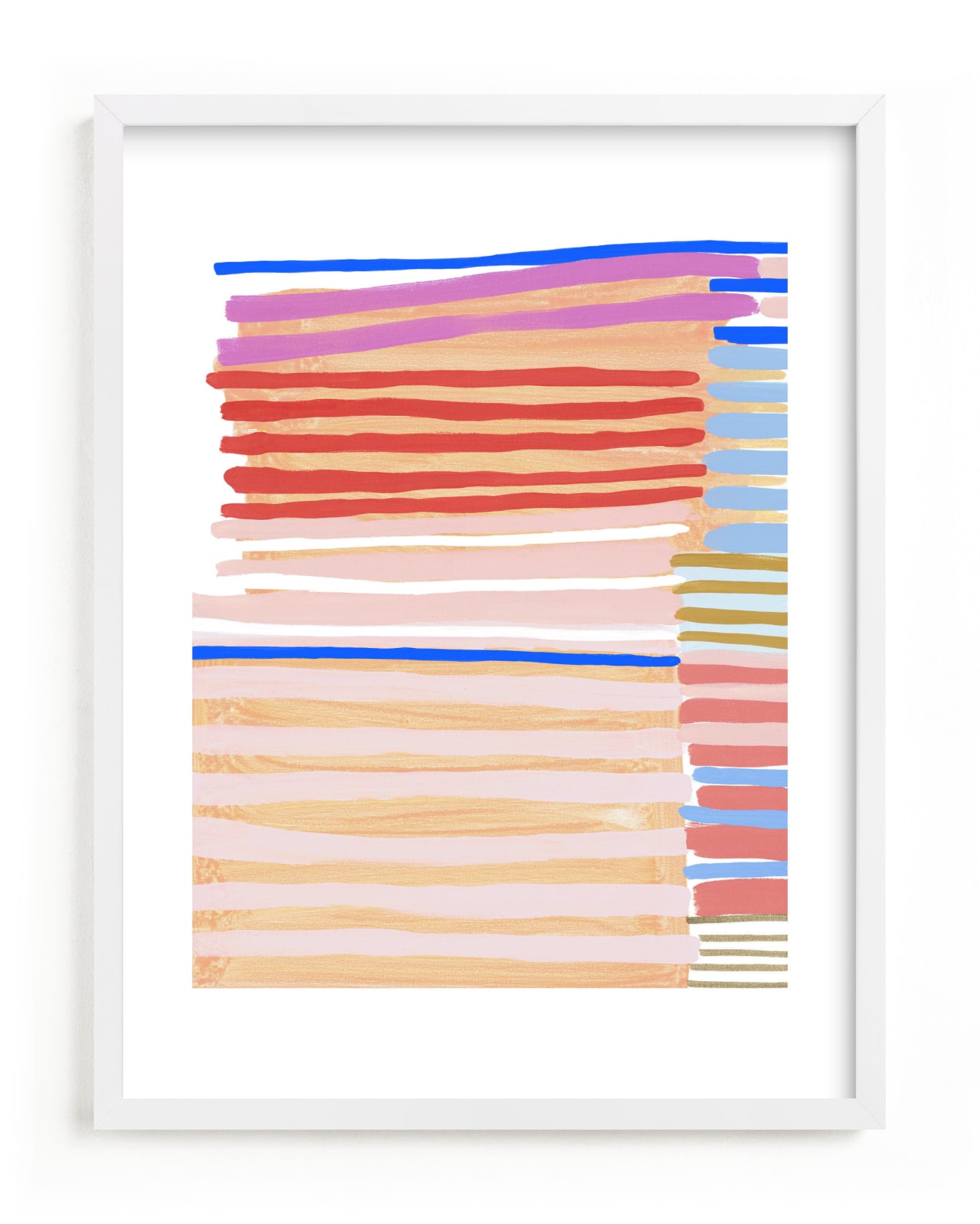 "Peach Party One" - Limited Edition Art Print by Katie Craig in beautiful frame options and a variety of sizes.